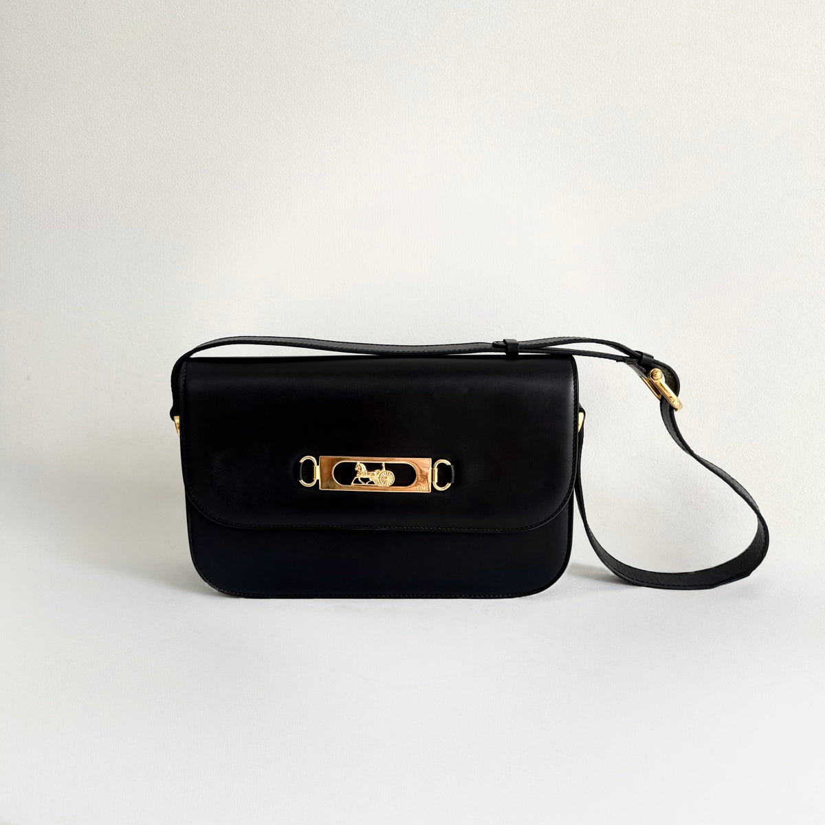 Celine Vintage Horse and Carriage Shoulder Bag