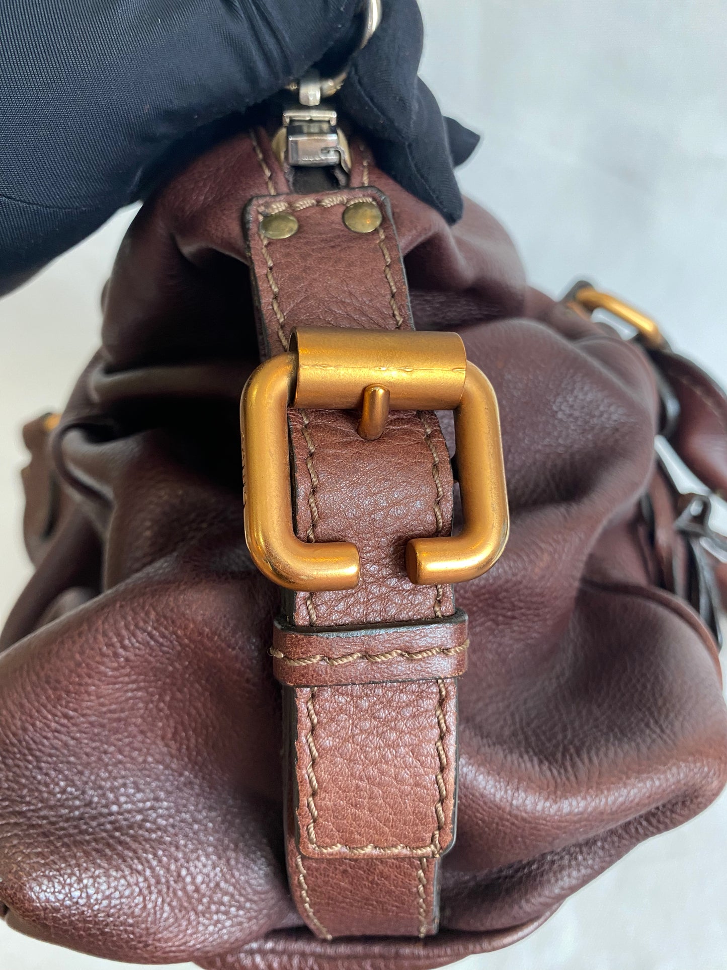 Chloé Dark Brown Leather Paddington Satchel