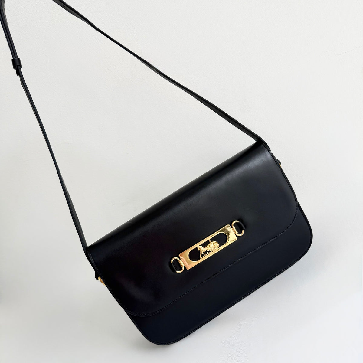 Celine Vintage Horse and Carriage Shoulder Bag