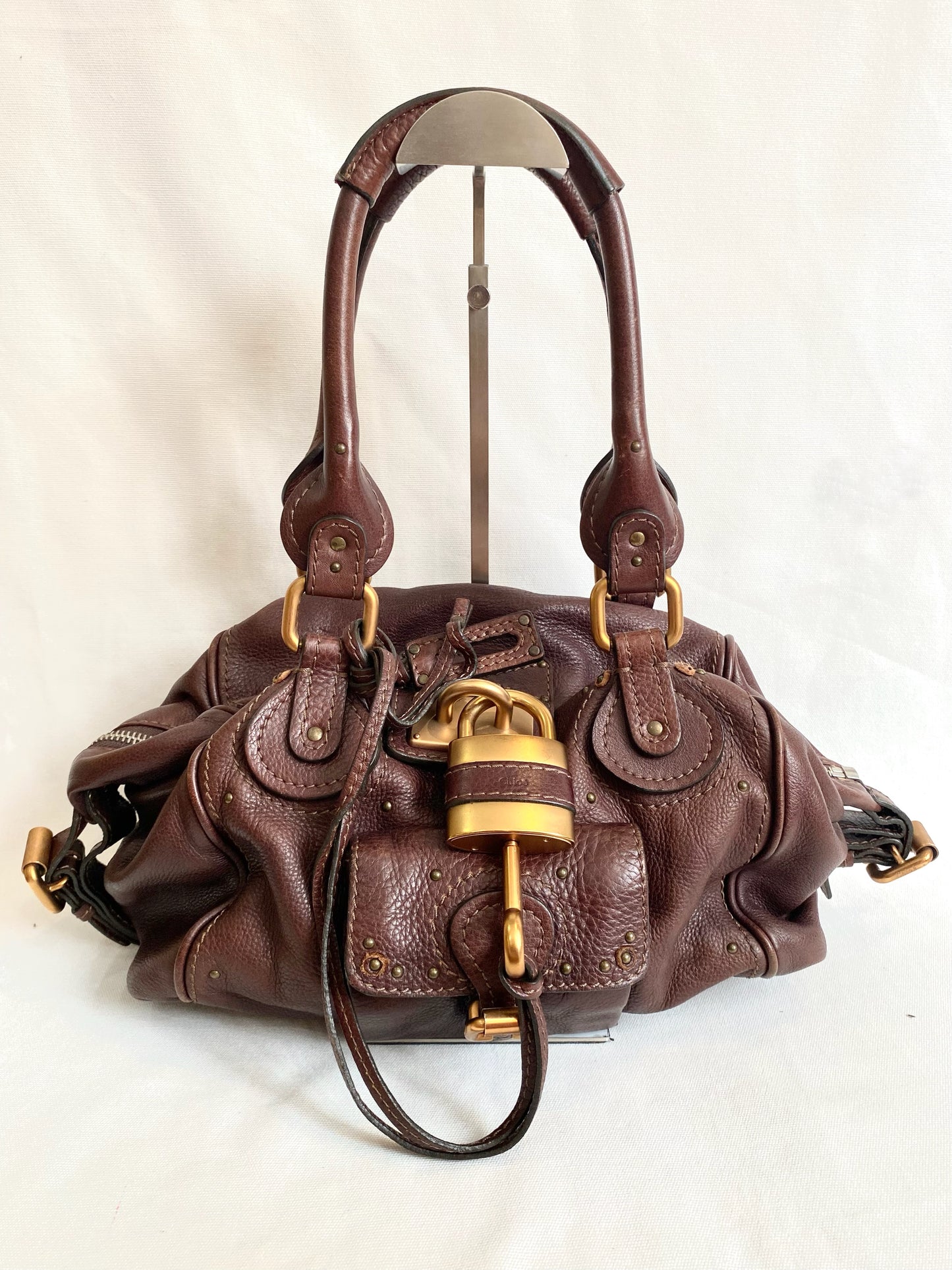 Chloé Dark Brown Leather Paddington Satchel