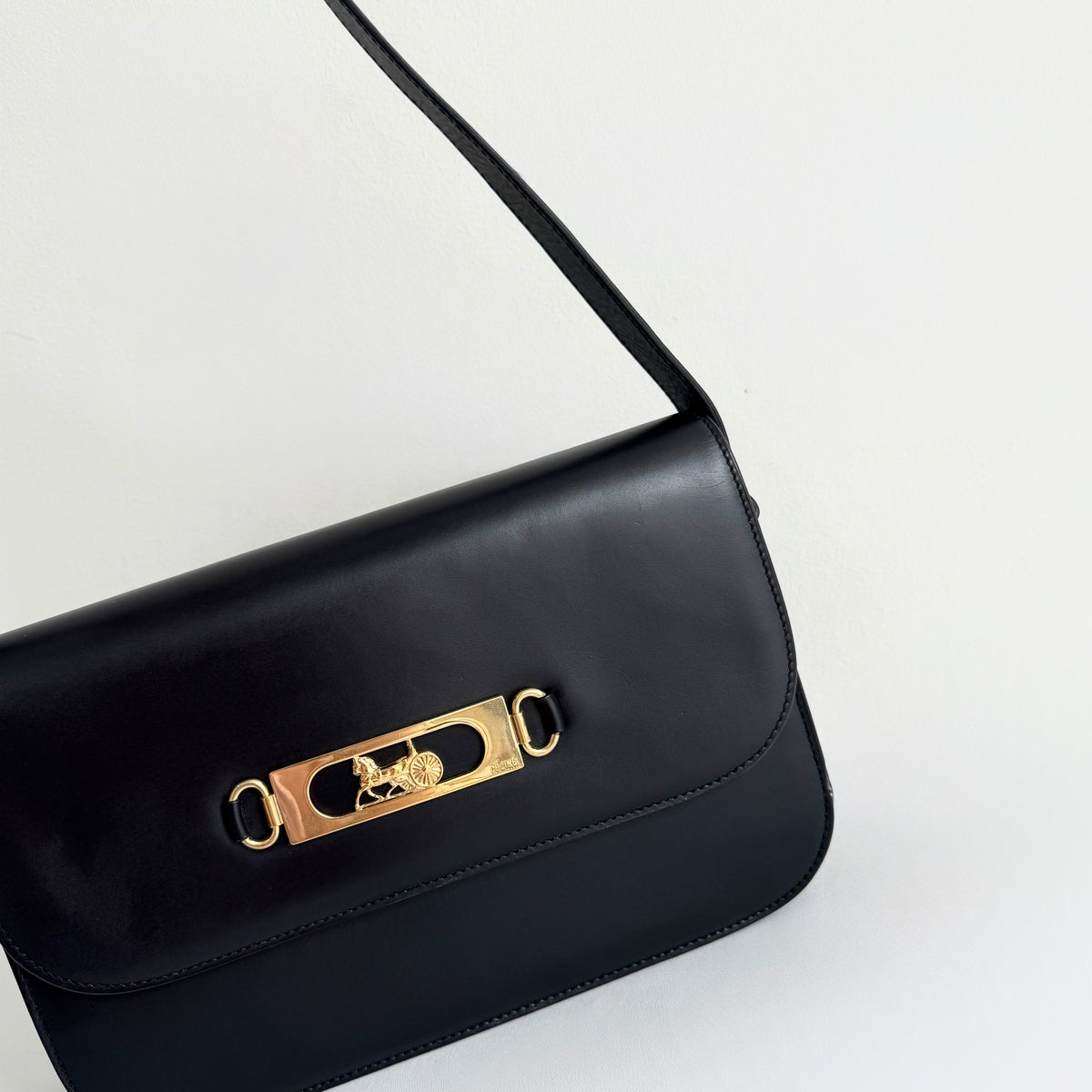 Celine Vintage Horse and Carriage Shoulder Bag