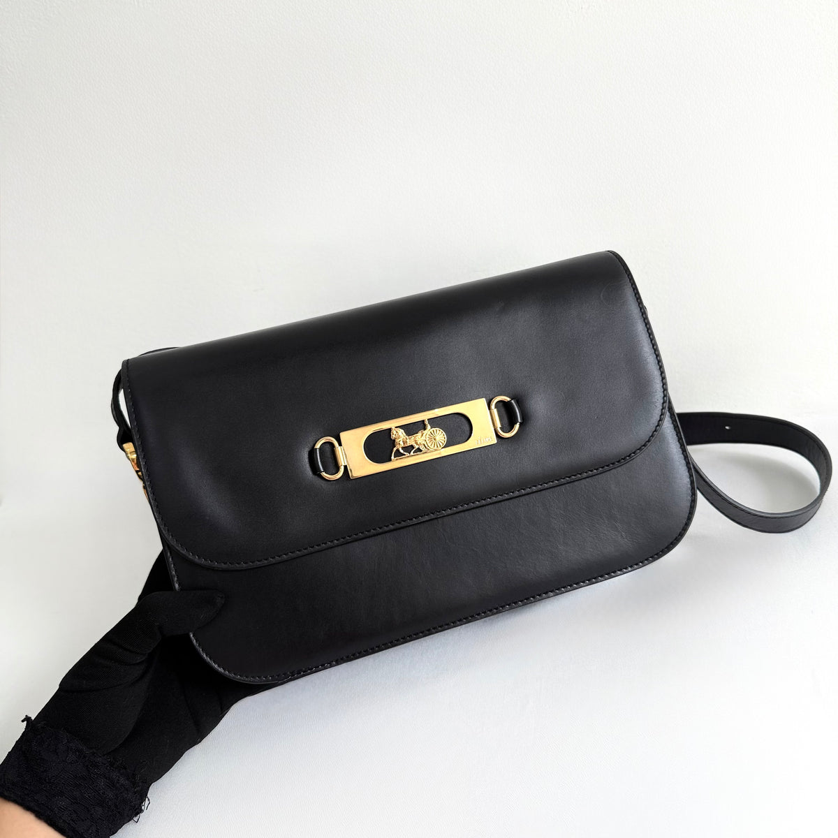 Celine Vintage Horse and Carriage Shoulder Bag