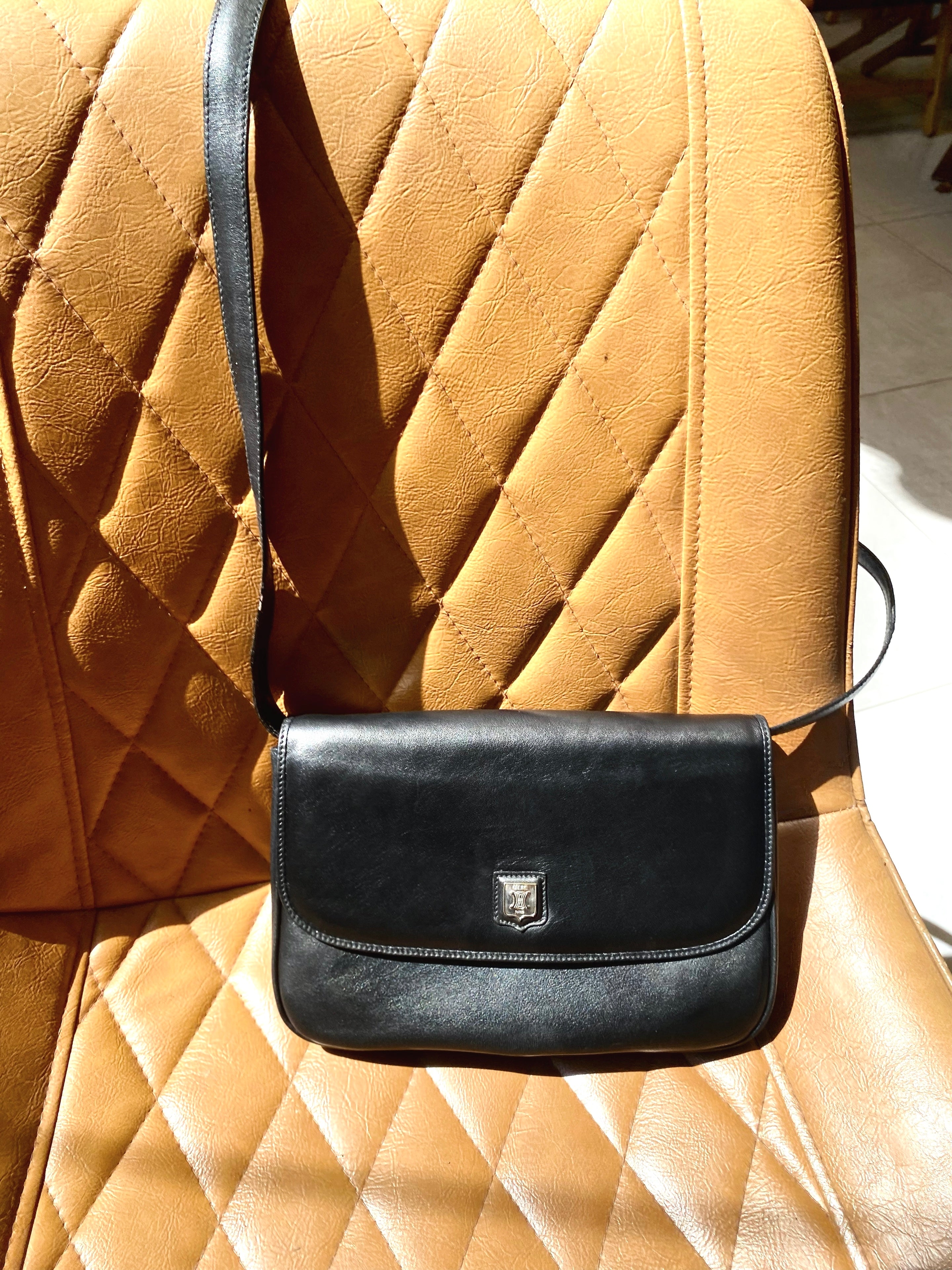 Celine Classic Black Leather Bag