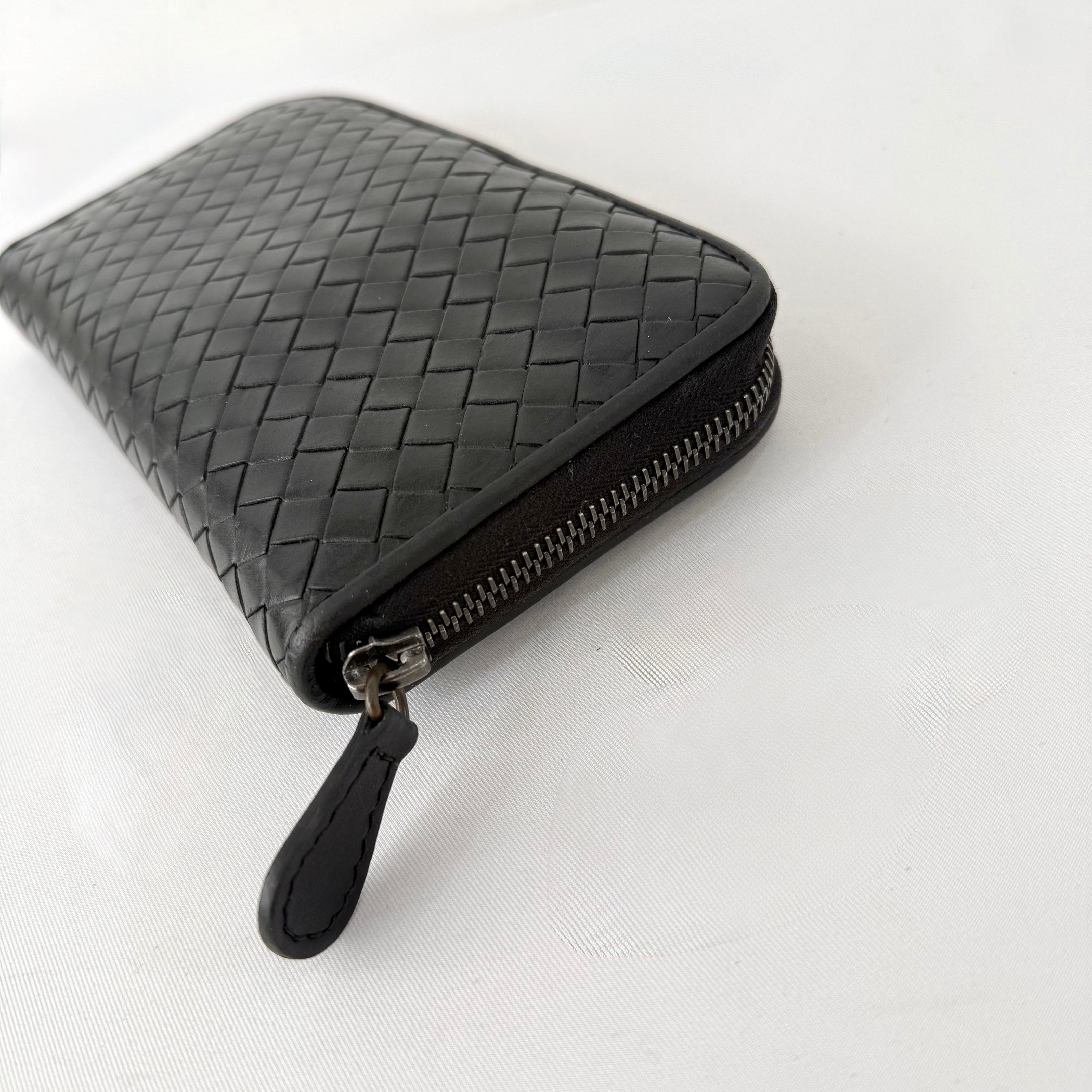 Bottega Veneta Intrecciato Piccolo Zip Around Wallet