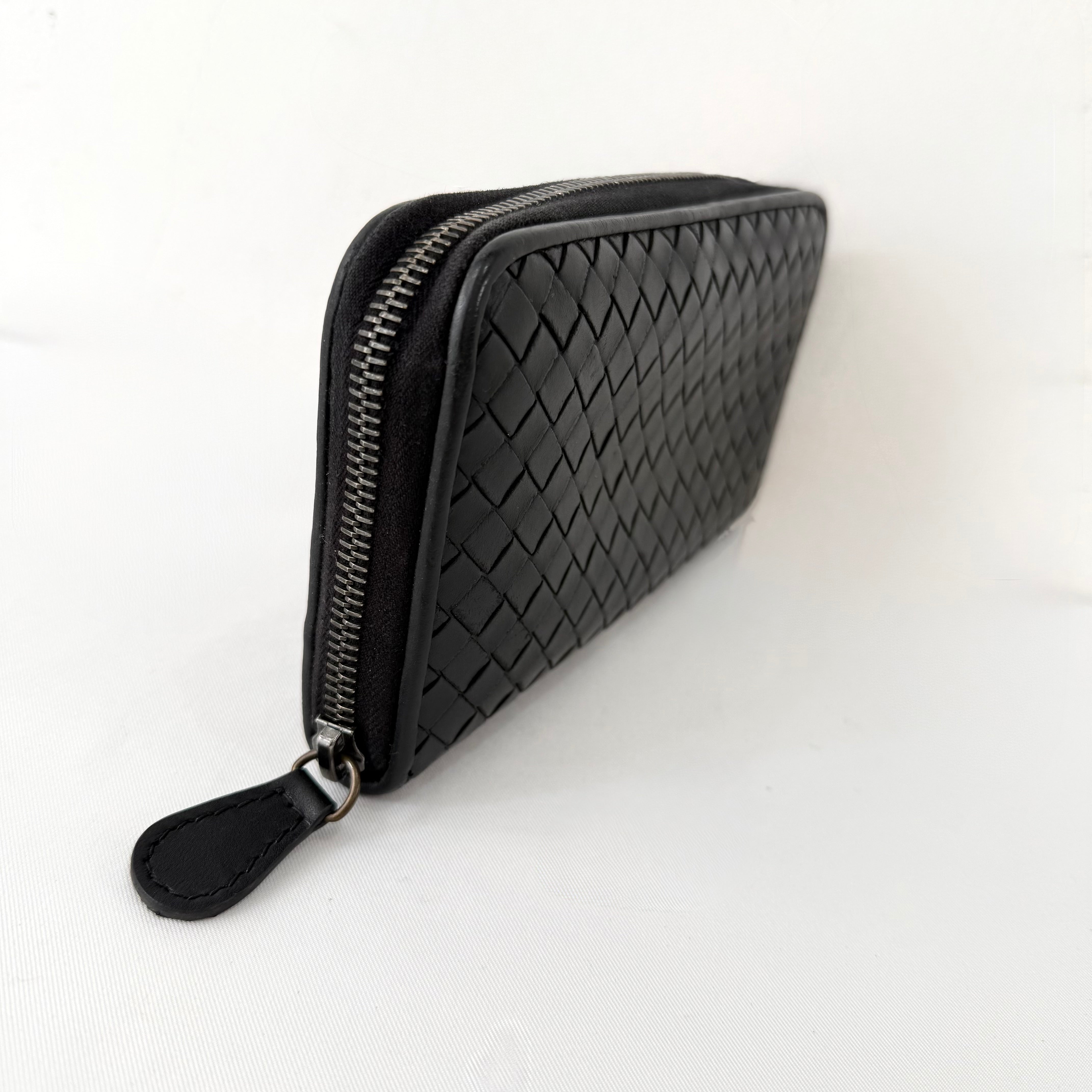 Bottega Veneta Intrecciato Piccolo Zip Around Wallet