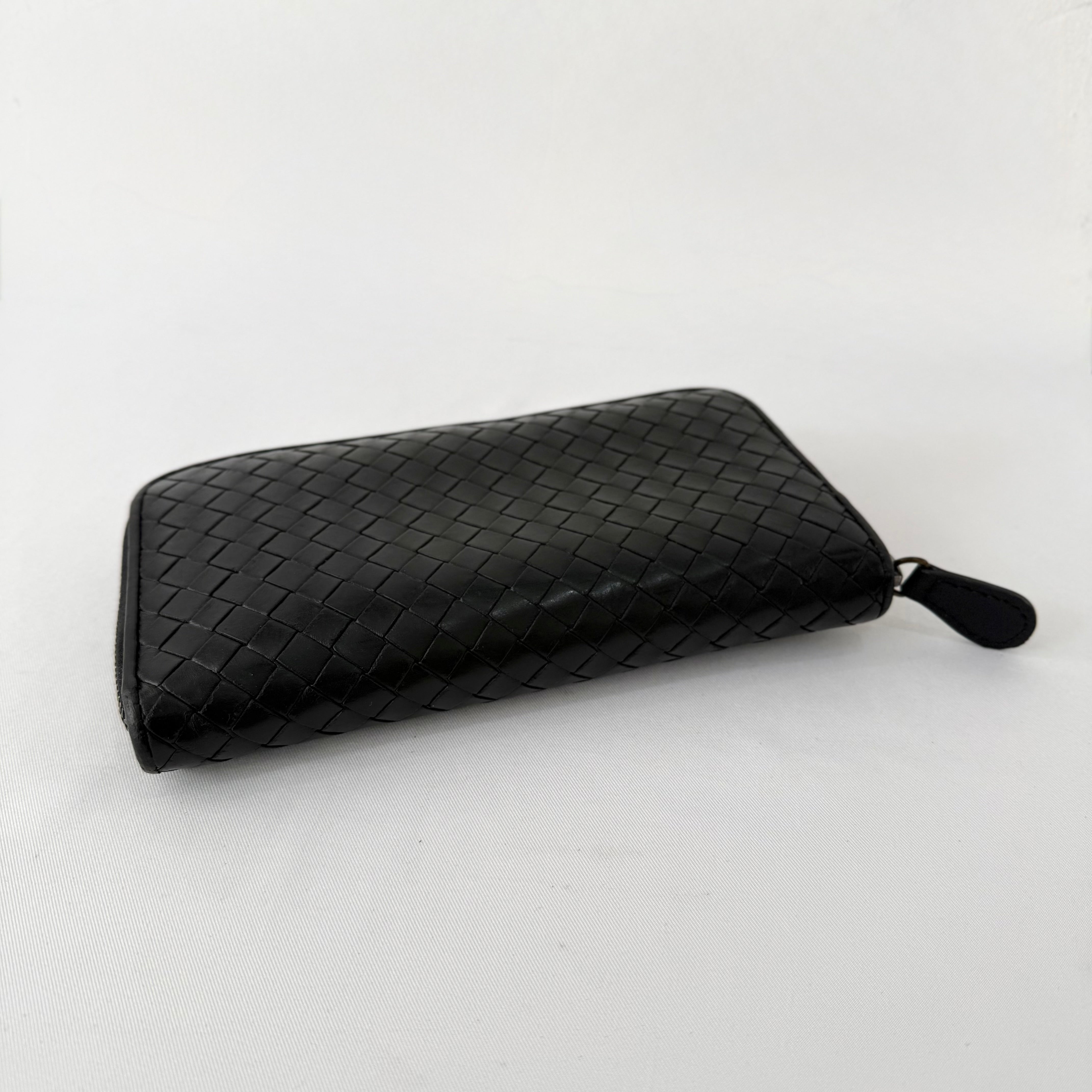 Bottega Veneta Intrecciato Piccolo Zip Around Wallet