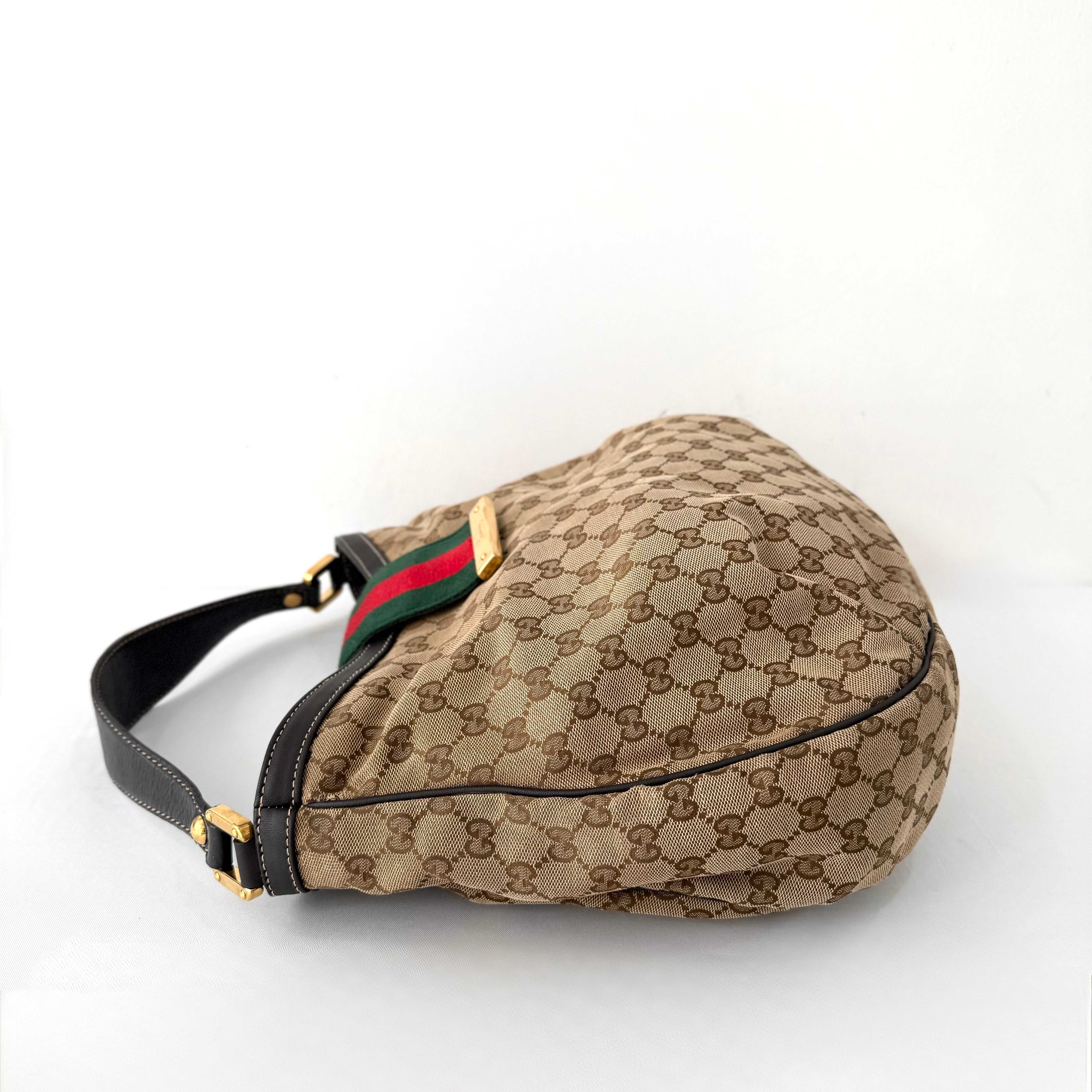 Gucci GG Canvas New Ladies Web Hobo