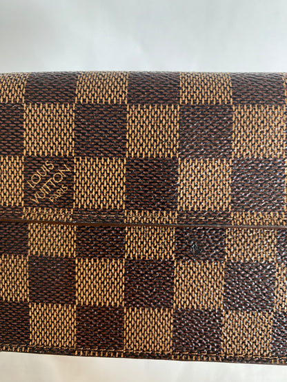 Louis Vuitton Portefeuille Accordion Long Chain Wallet Damier Ebene