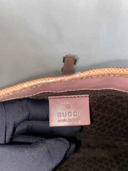 Gucci Jackie Vintage Lizard Shoulder Bag