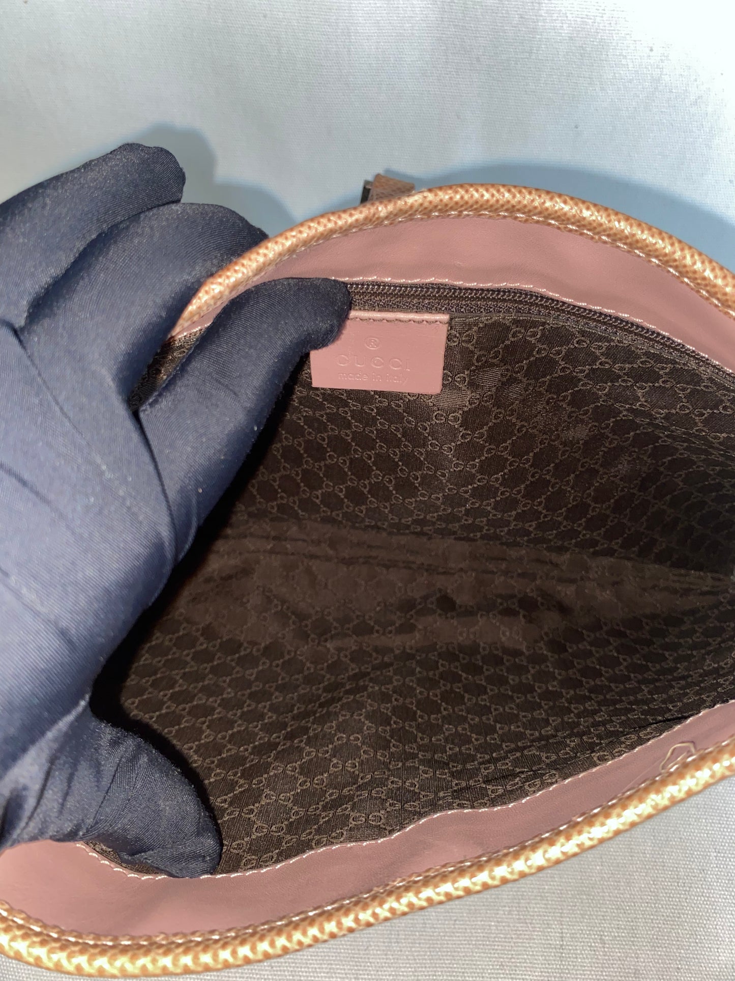 Gucci Jackie Vintage Lizard Shoulder Bag