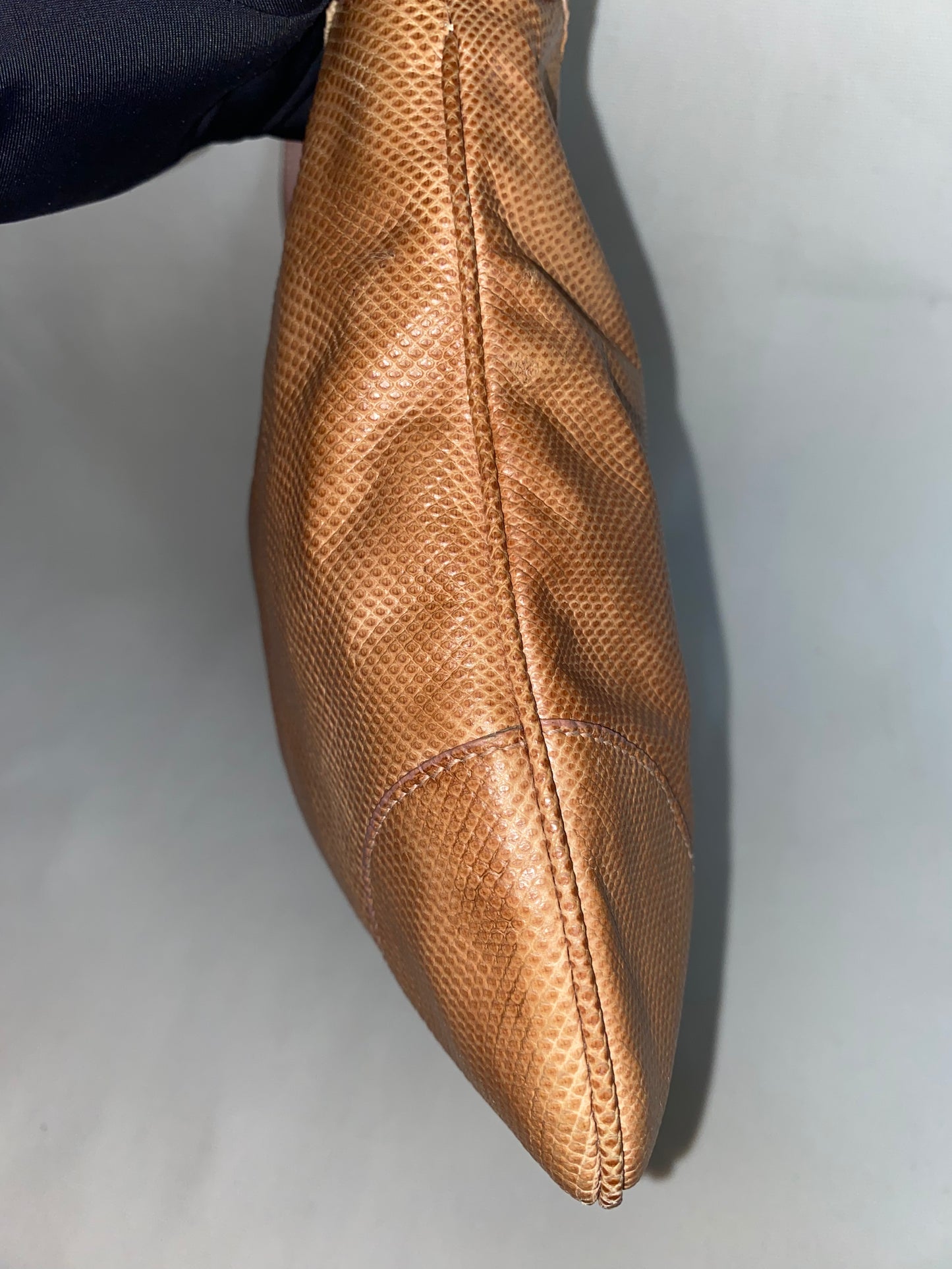 Gucci Jackie Vintage Lizard Shoulder Bag