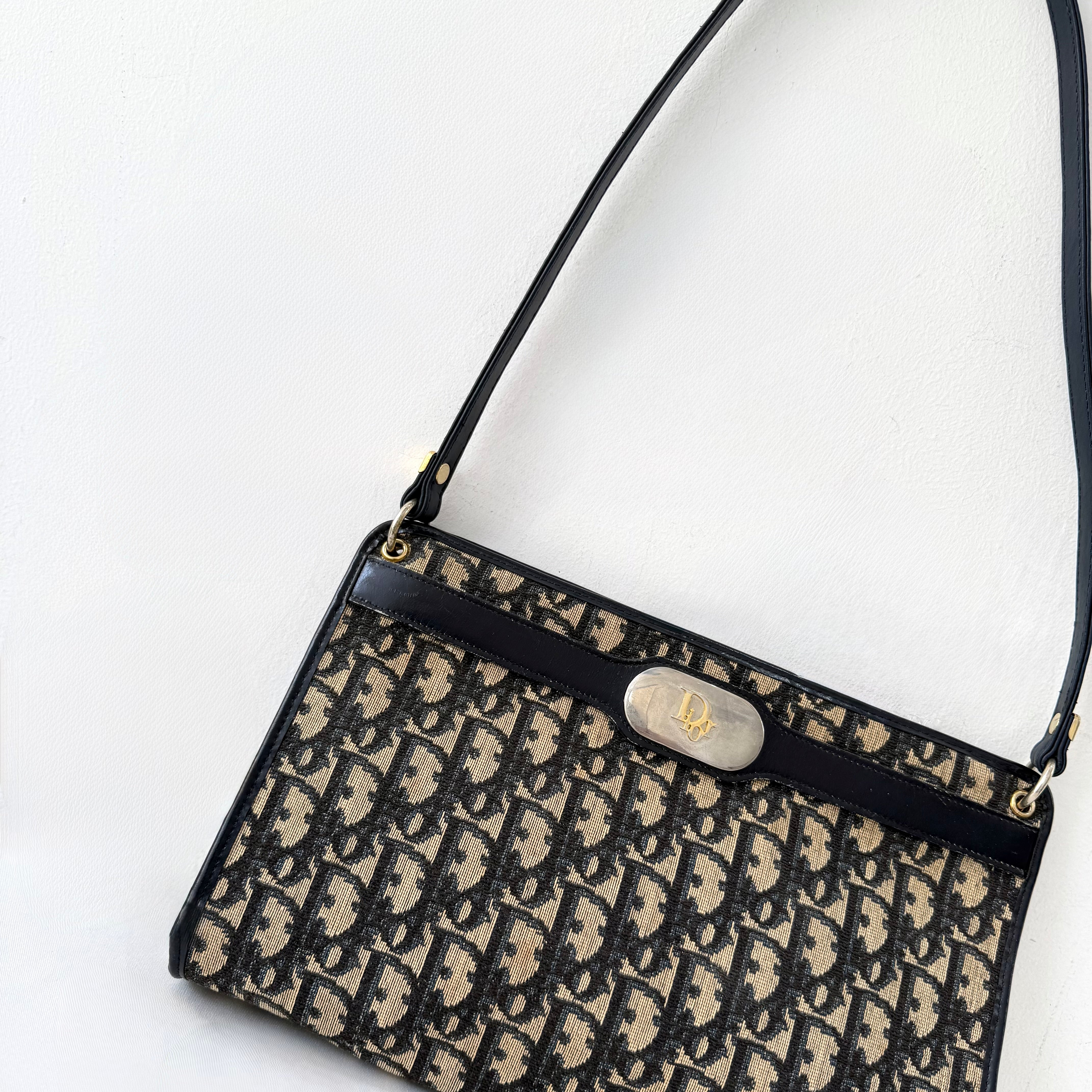 Christian Dior Trotter Navy Blue Canvas