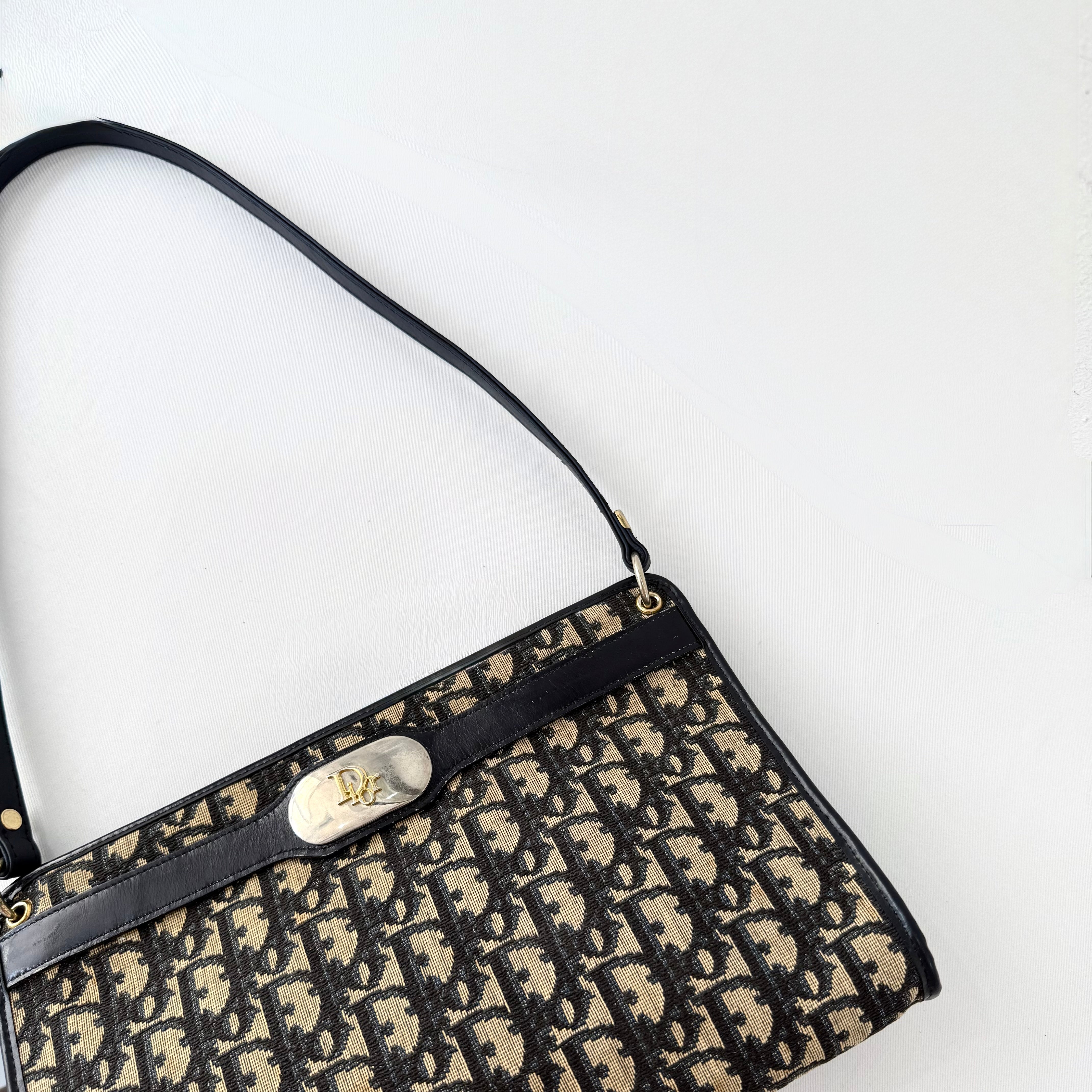 Christian Dior Trotter Navy Blue Canvas