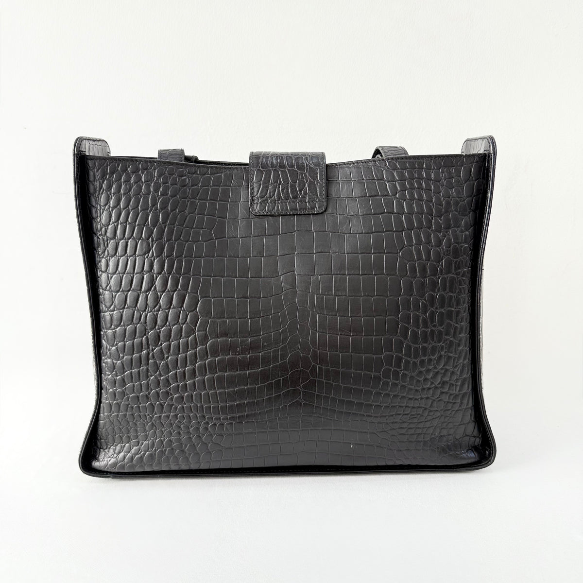 Salvatore Ferragamo Embossed Leather Shoulder Bag