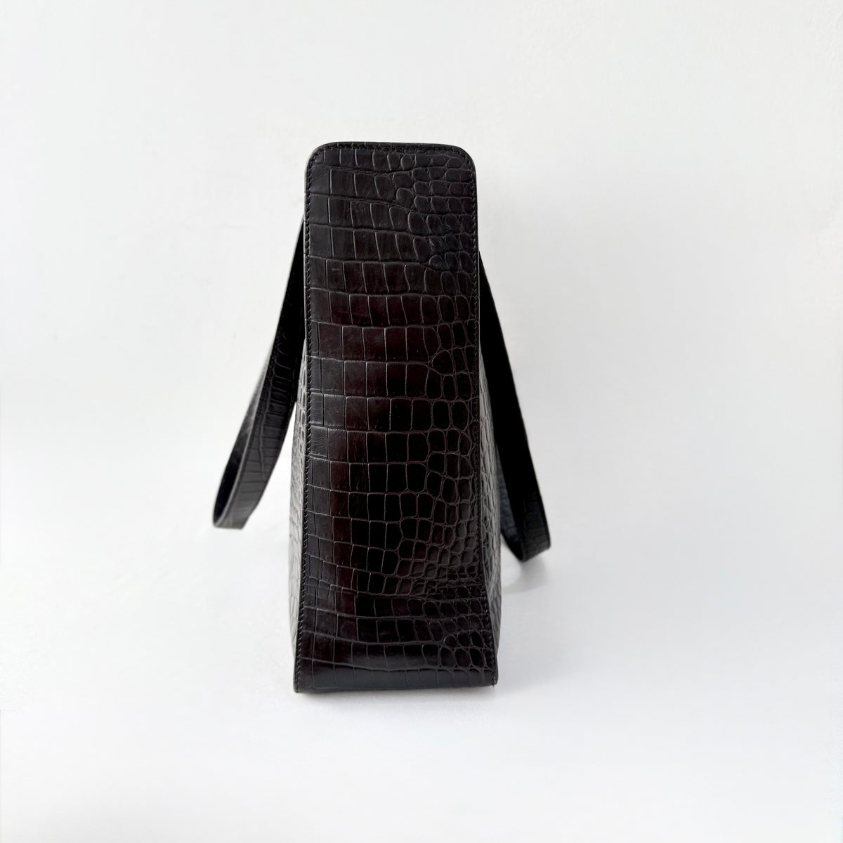Salvatore Ferragamo Embossed Leather Shoulder Bag