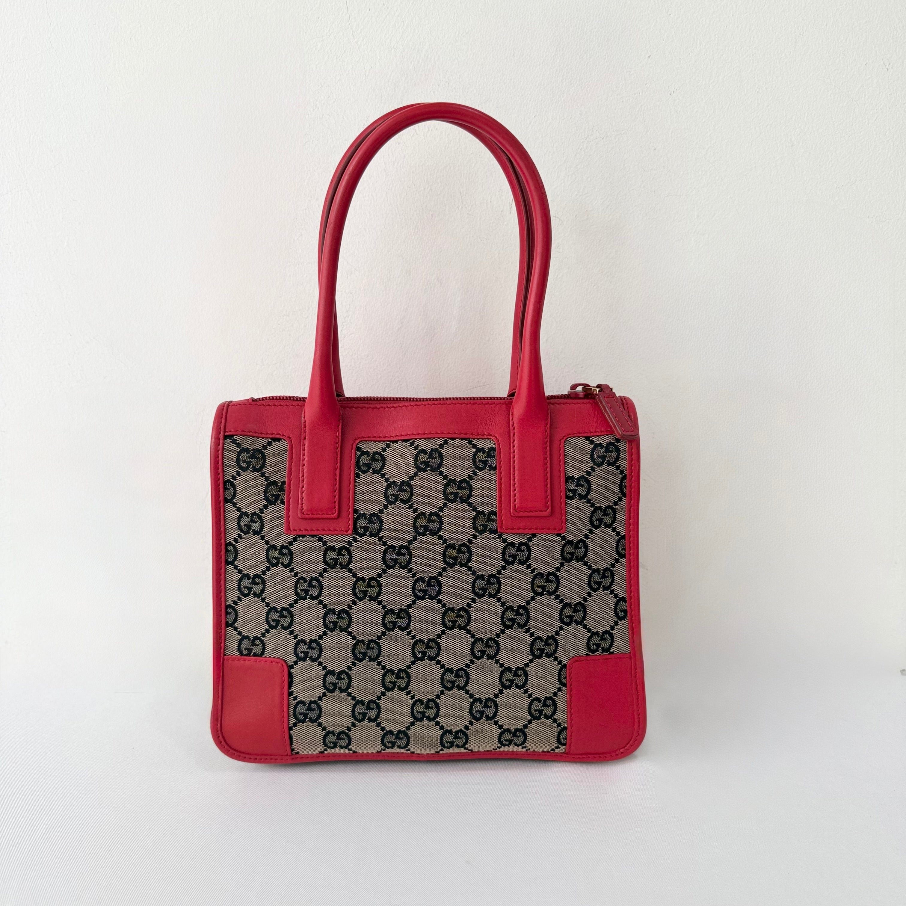 Gucci Red GG Canvas handbag