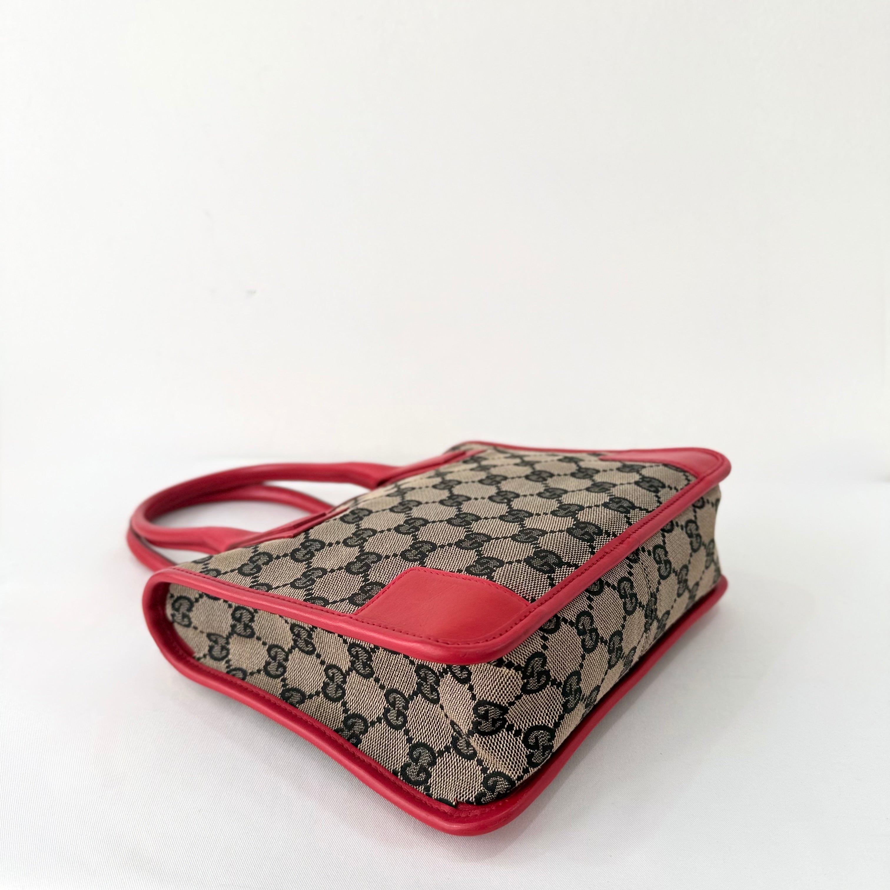 Gucci Red GG Canvas handbag