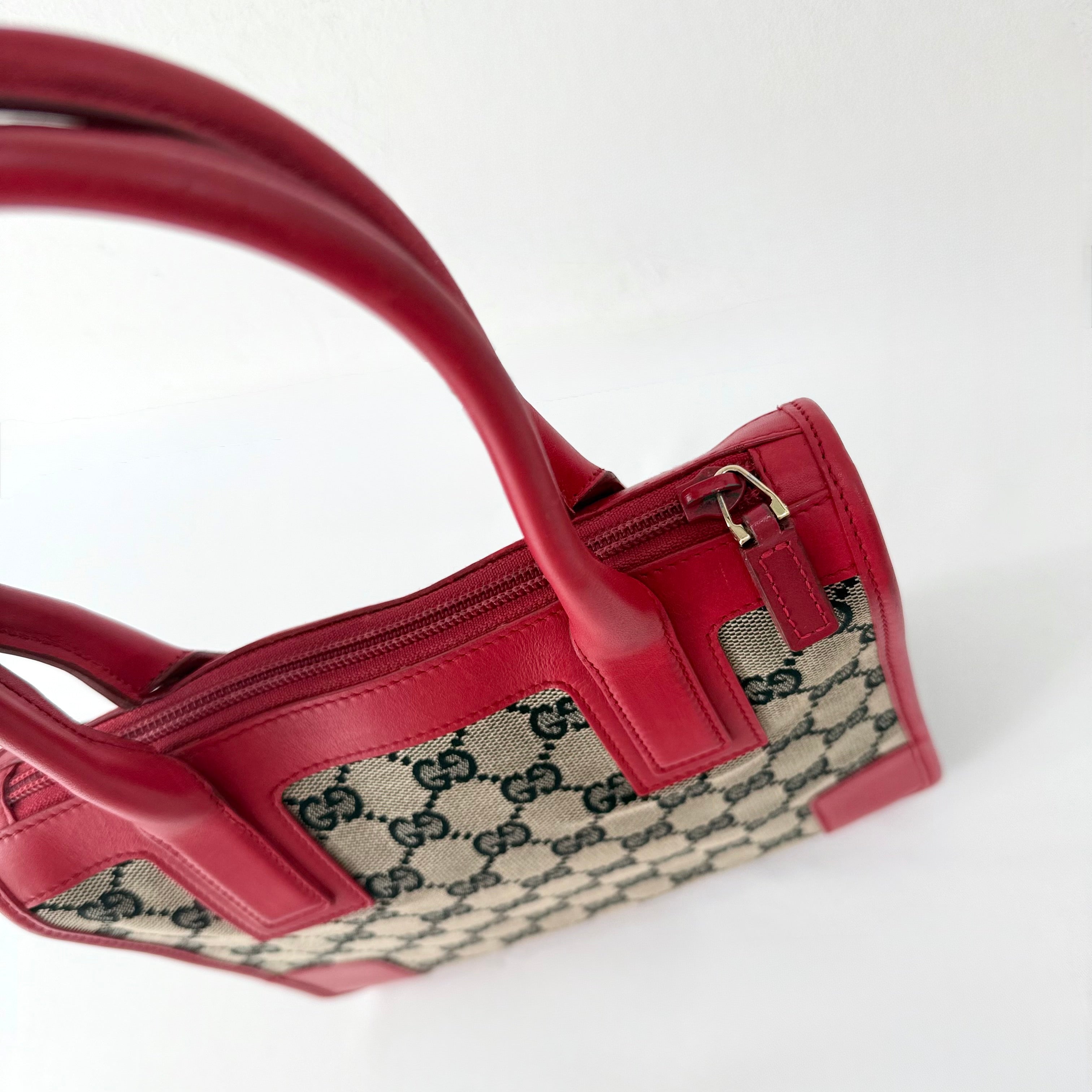 Gucci Red GG Canvas handbag