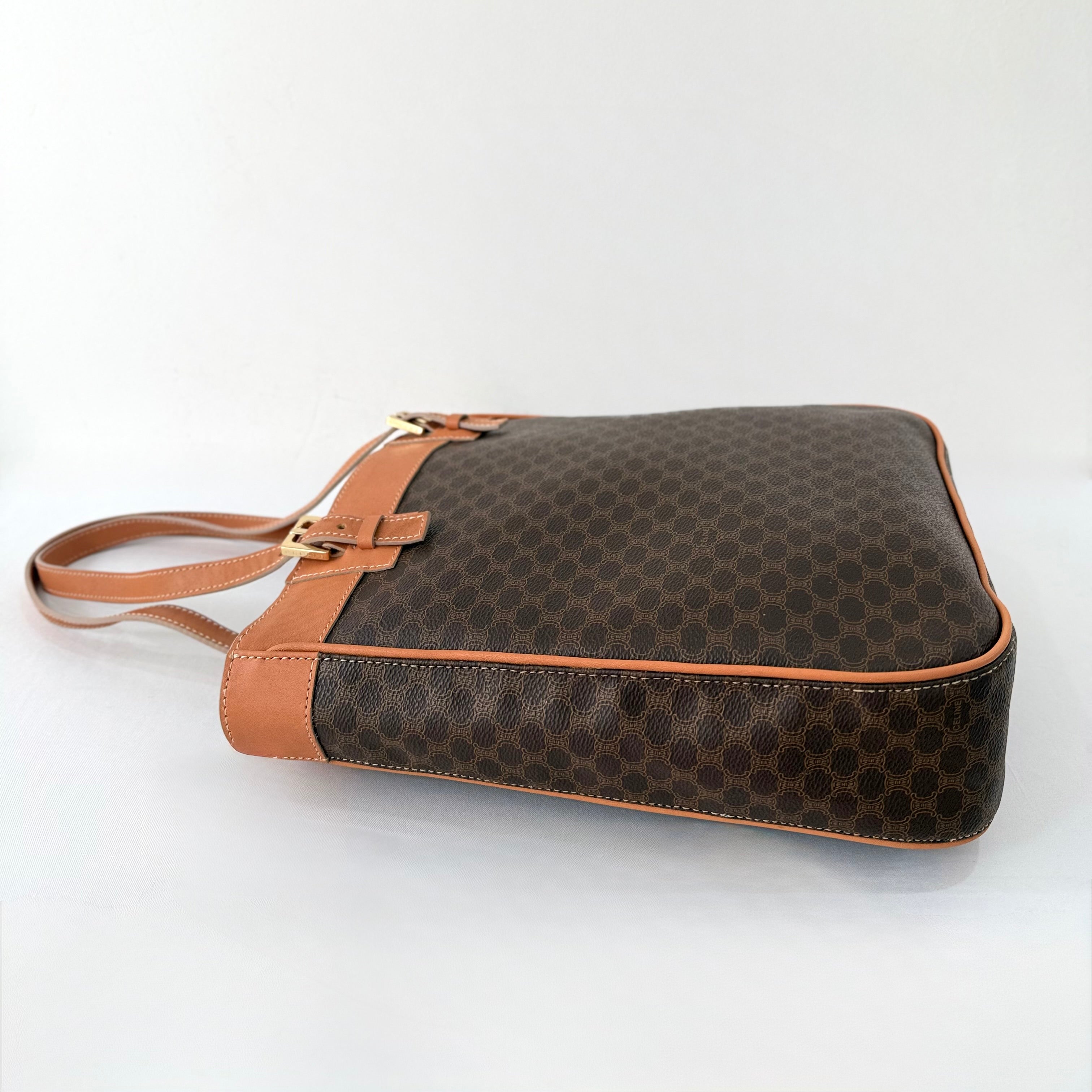 (RESERVED) Celine Brown Macadam Triomphe Tote bag
