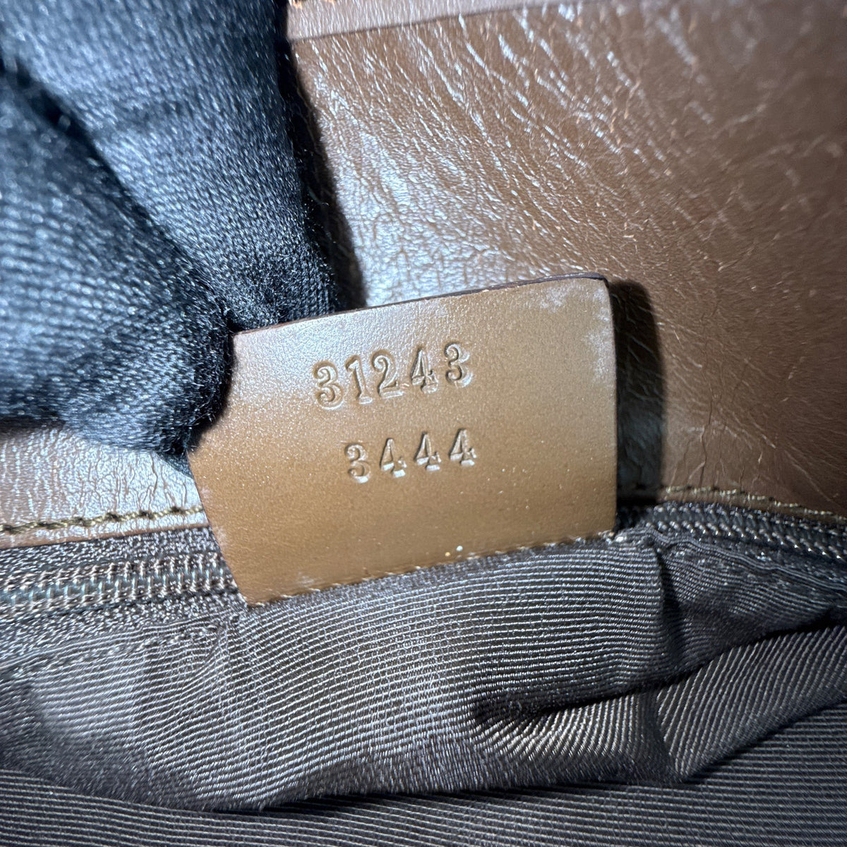 Gucci Monogram Web Bucket Tote Brown