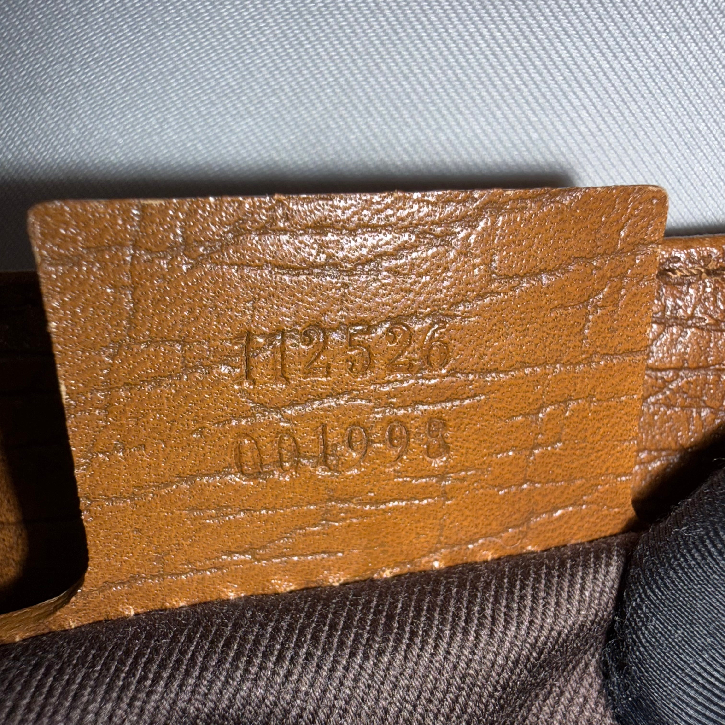 Gucci GG Supreme Tote Bag Bamboo Top Handle