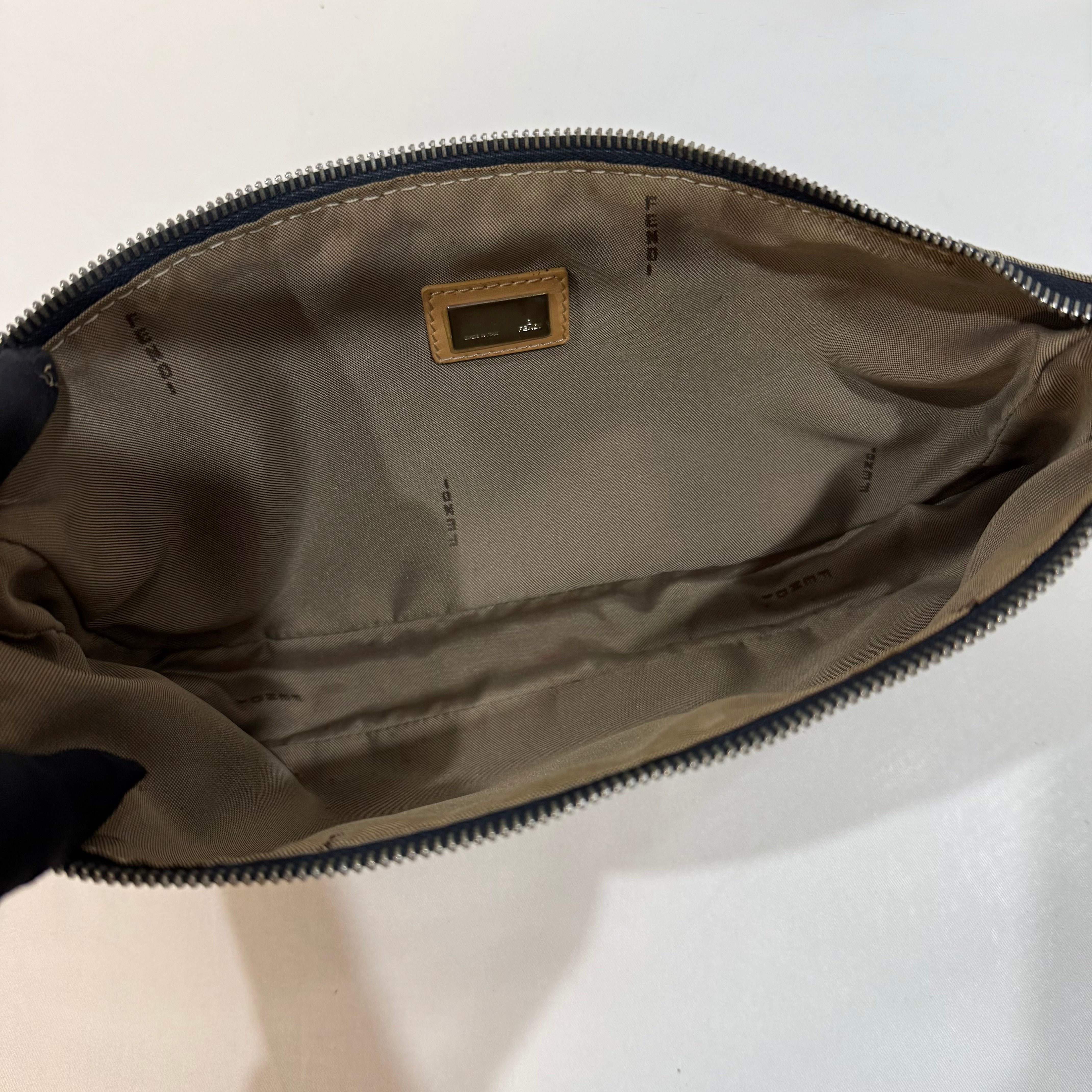 Fendi Zucchino FF Pochette Bag