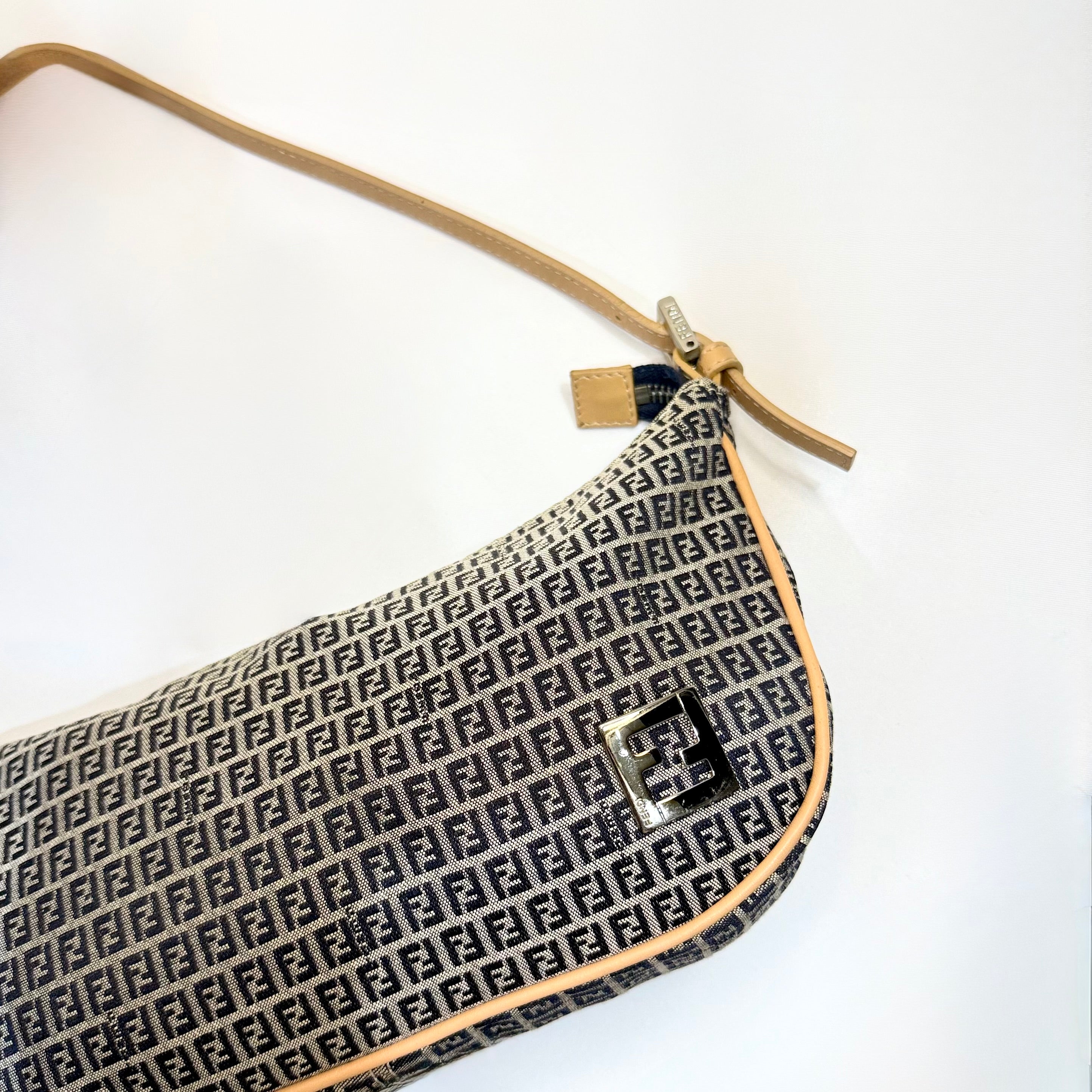 Fendi Zucchino FF Pochette Bag