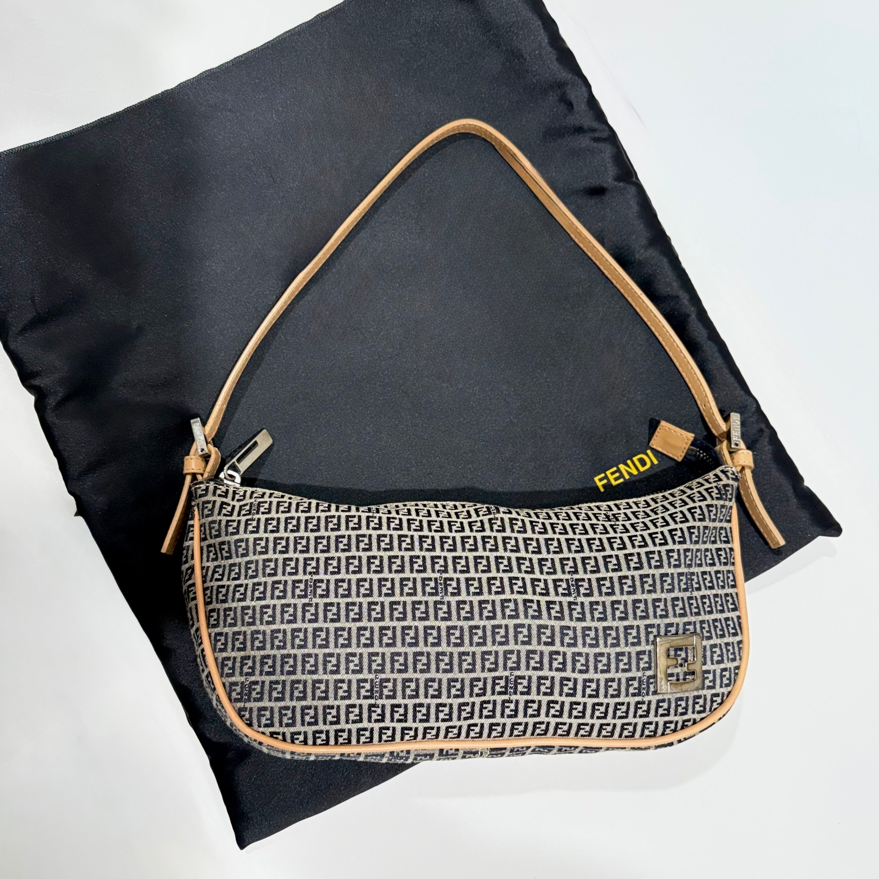 Fendi Zucchino FF Pochette Bag