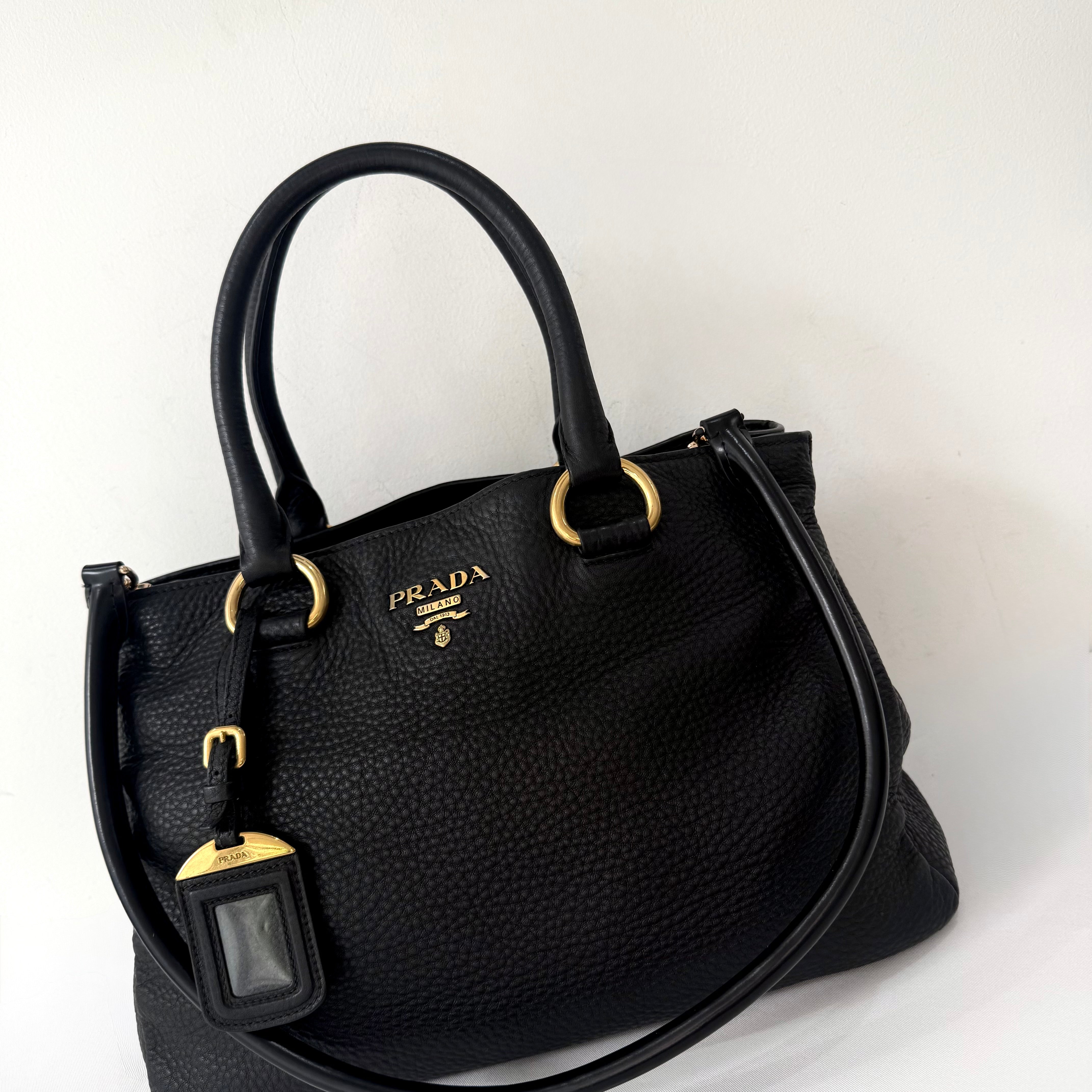 Prada Vitello Daino Tote