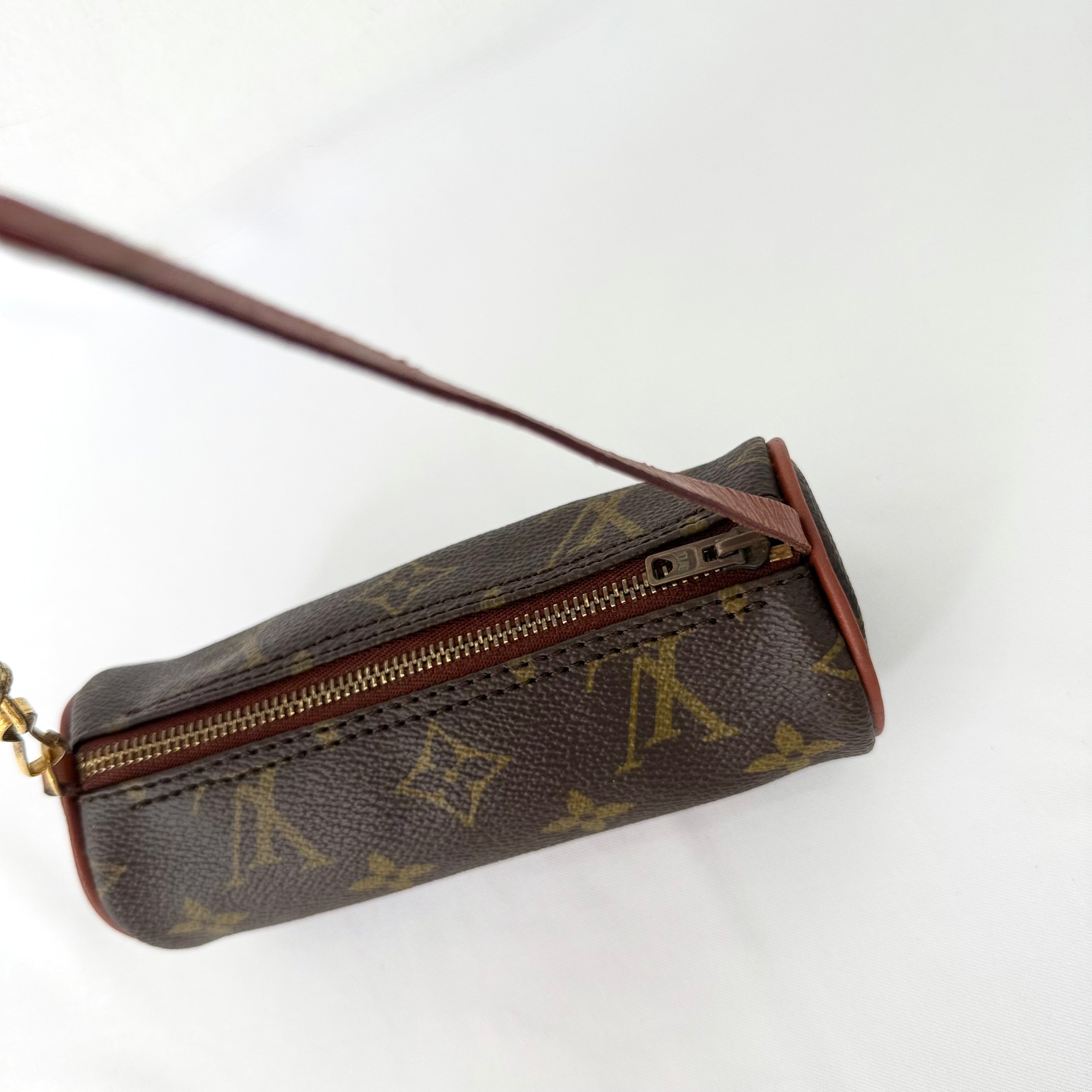 LOUIS VUITTON Monogram Canvas Mini Papillon Pochette Bag