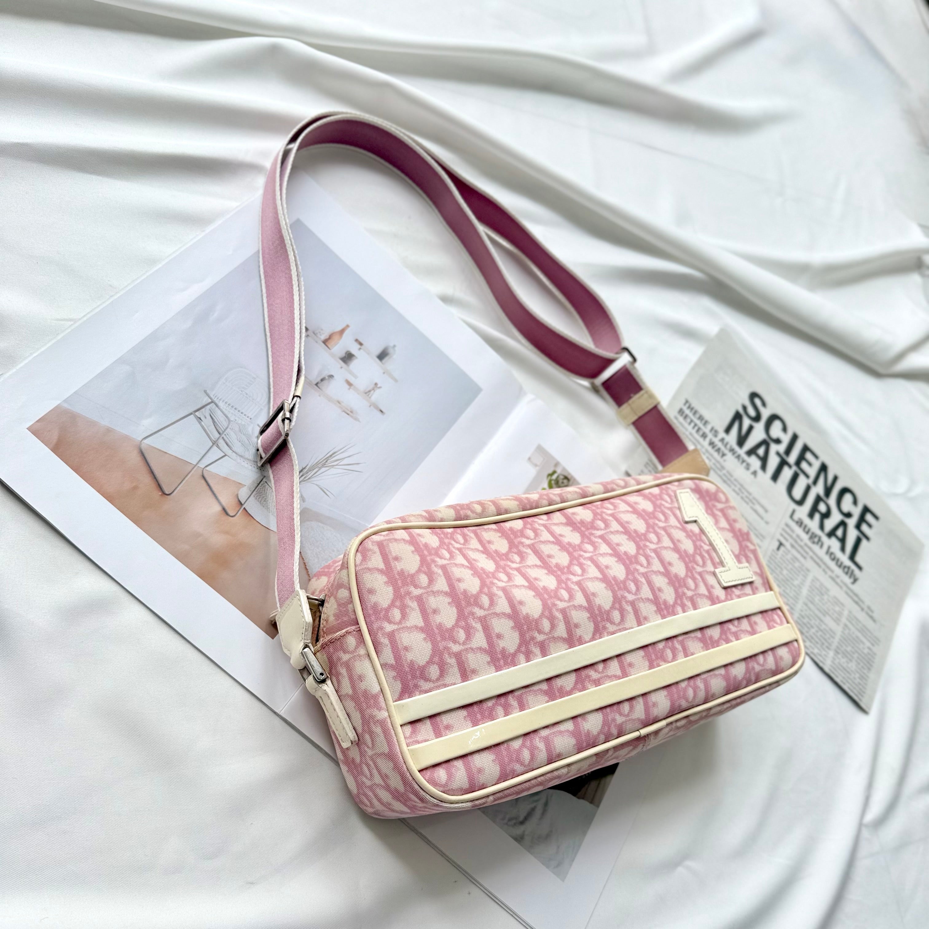 Christian Dior Diorissimo Trotter Pink Crossbody