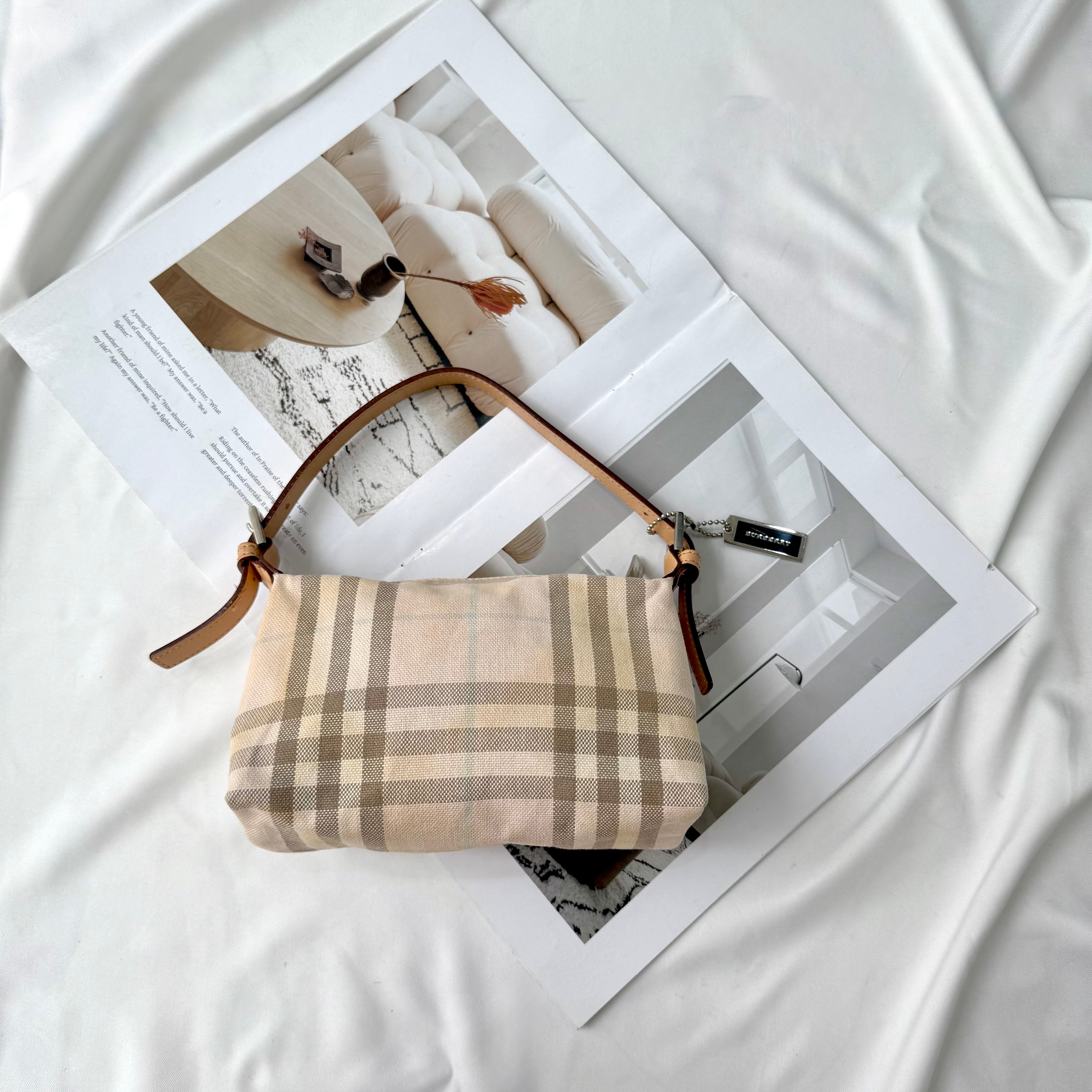 Burberry Candy Nova Check Pochette Bag