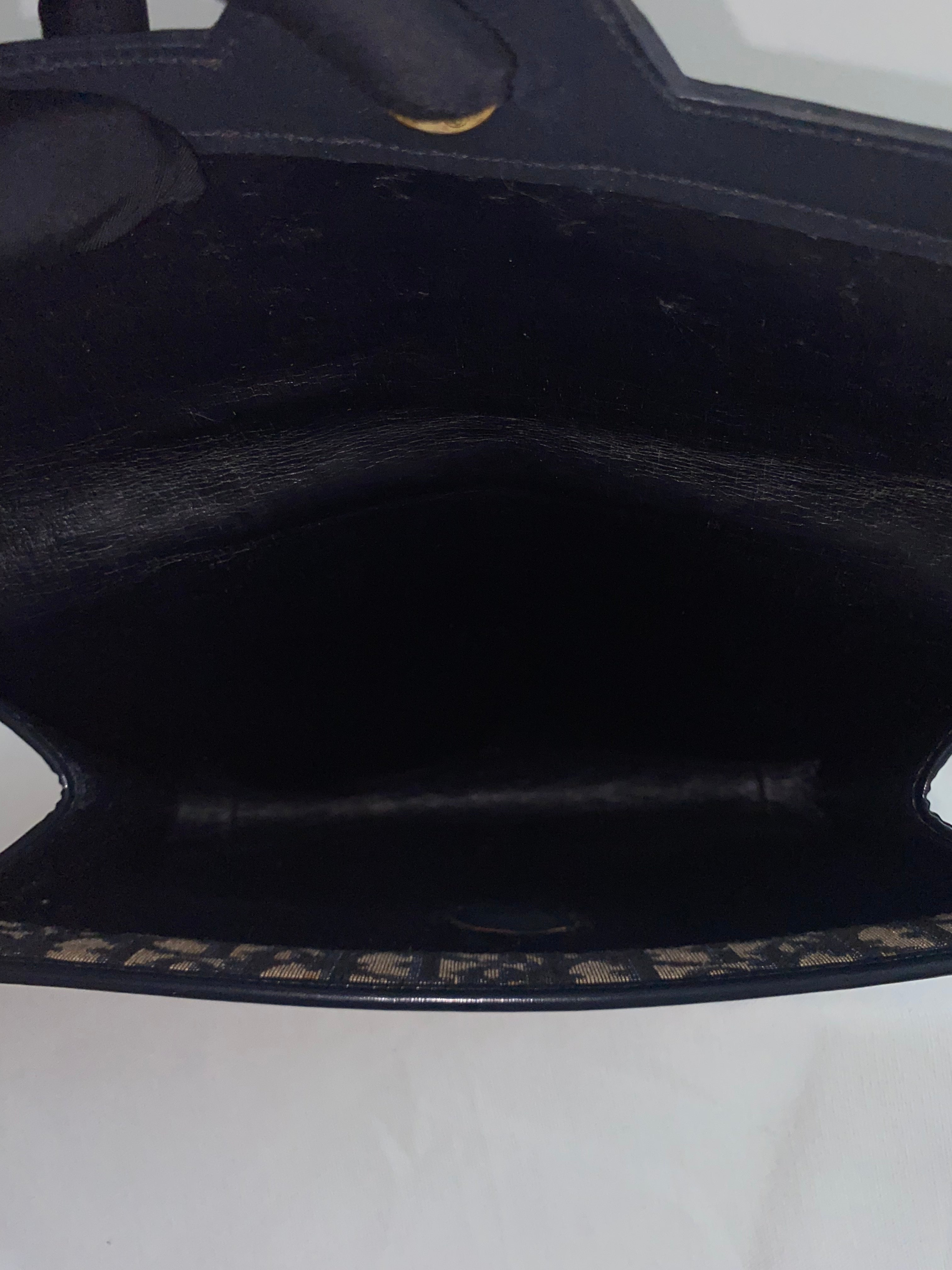 Christian Dior Vintage Blue Canvas Shoulder Bag