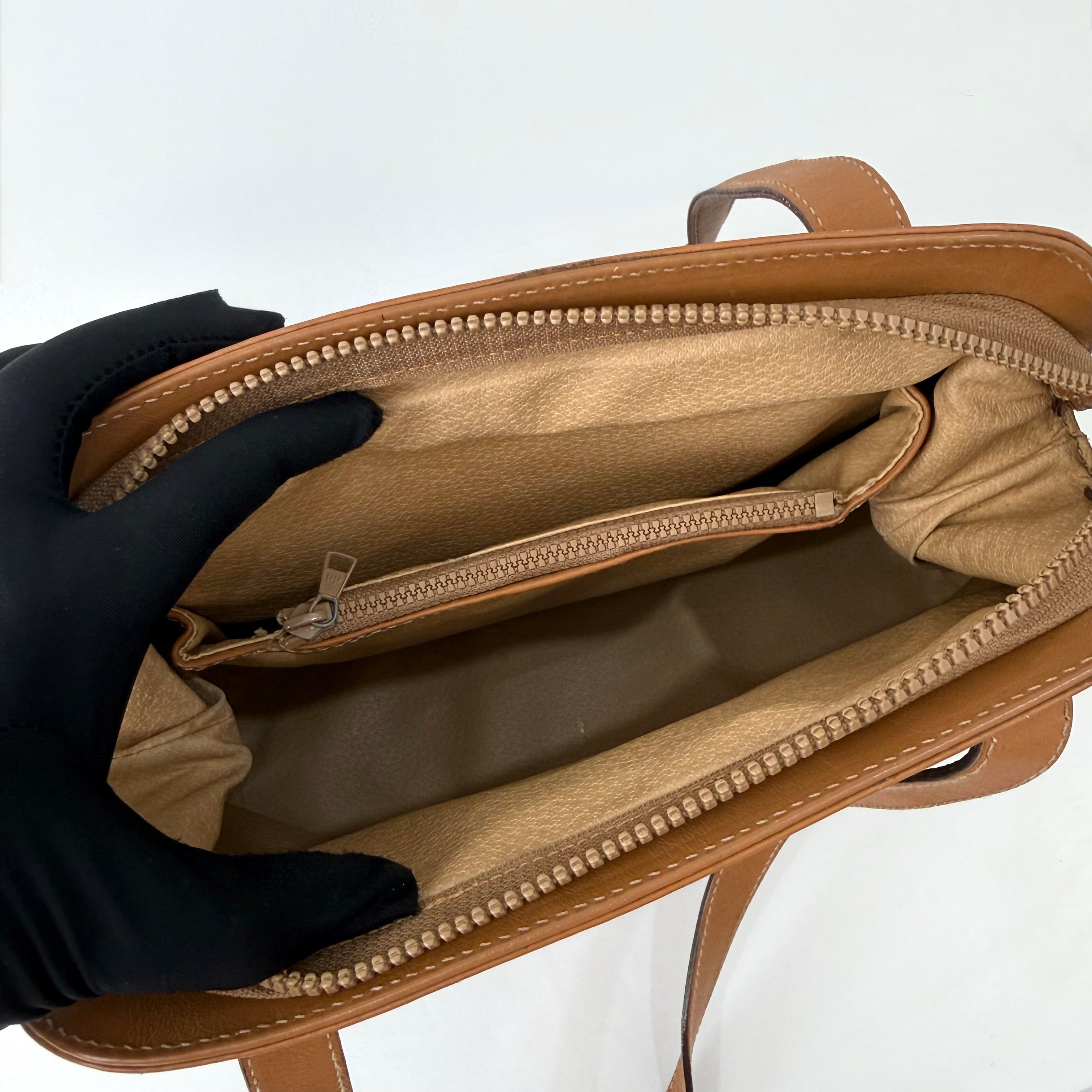 Celine Triomphe Macadam Vintage Shoulder Bag