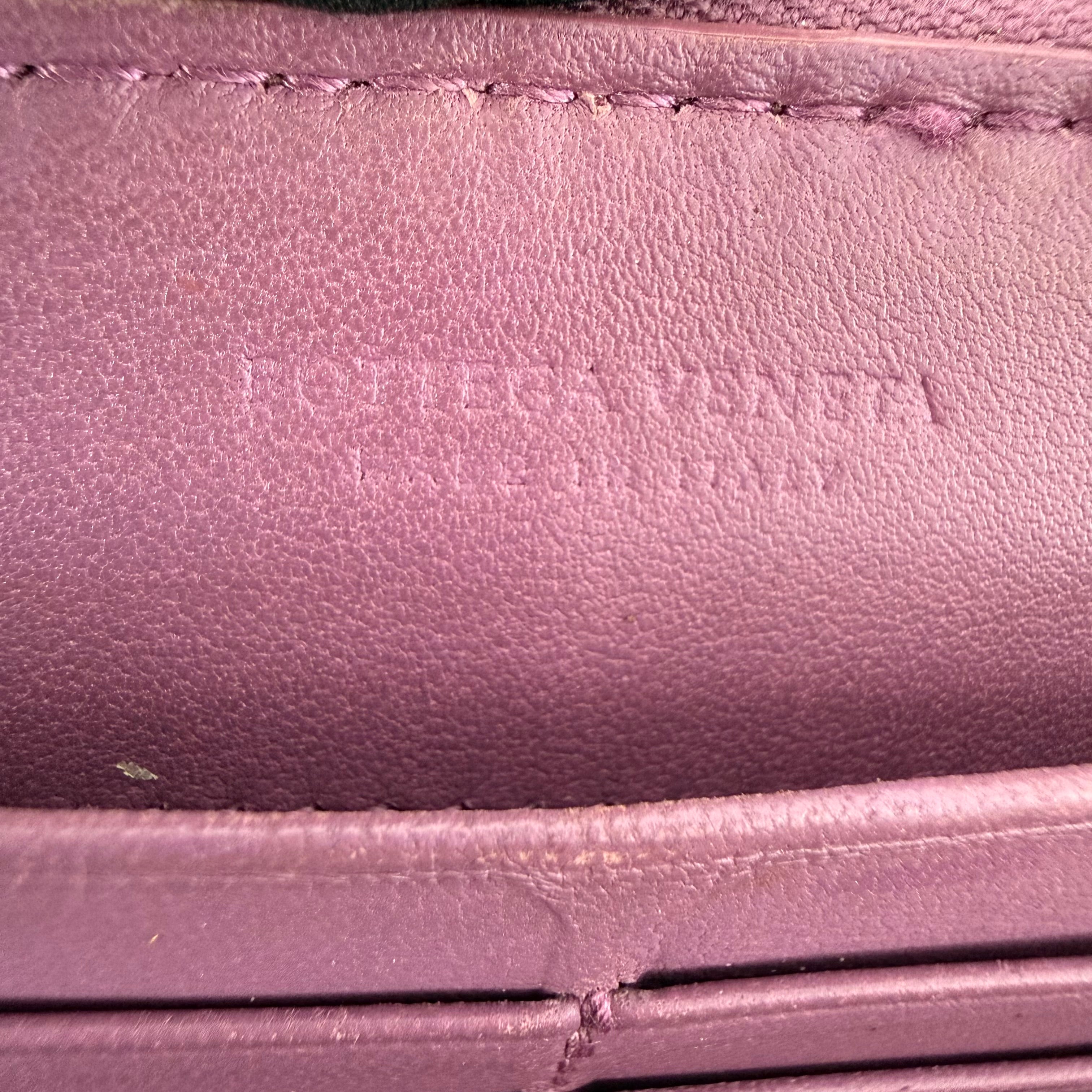 Bottega Veneta Nappa Intrecciato Zip Around Wallet Aubergine