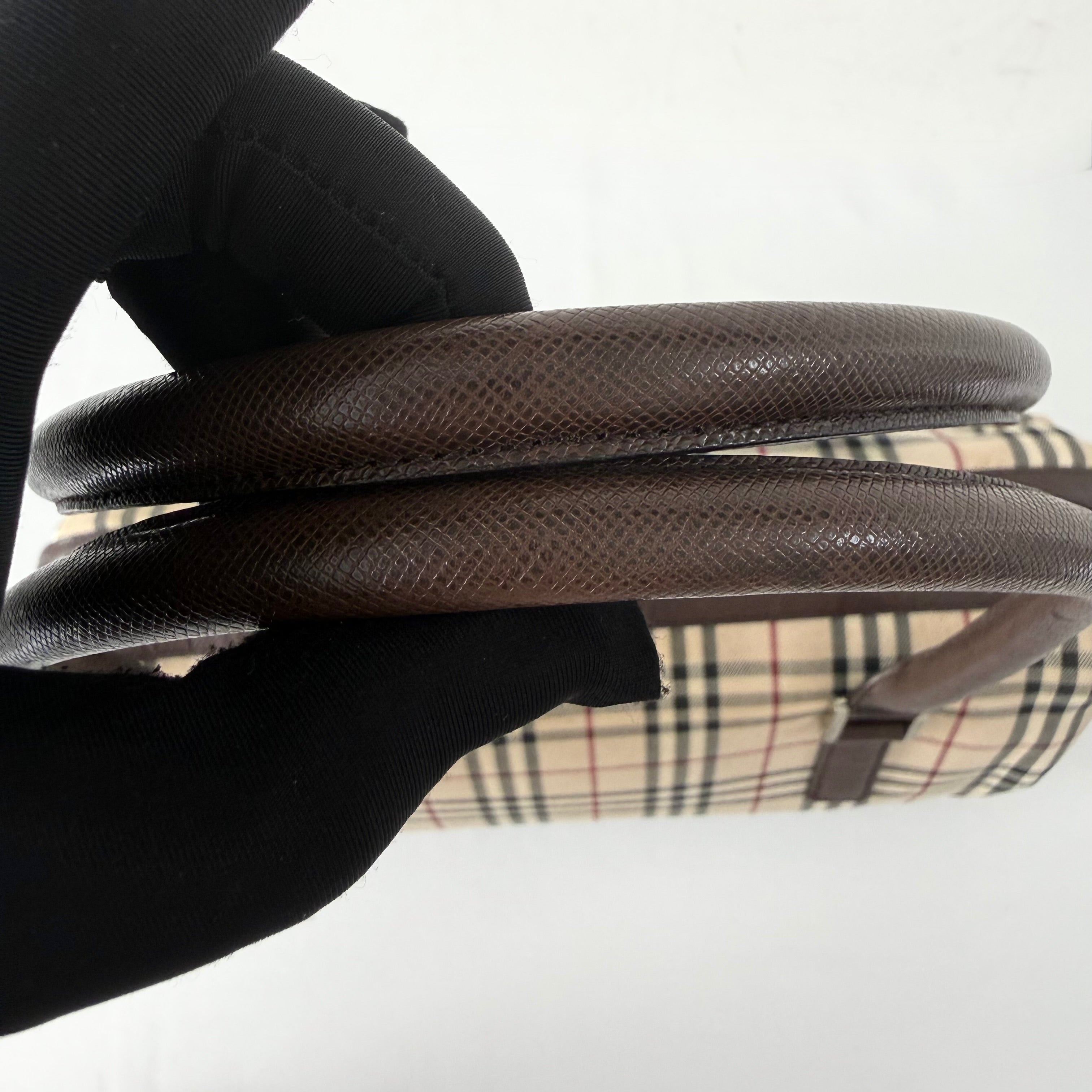Burberry Nova Check Boston Shoulder Bag