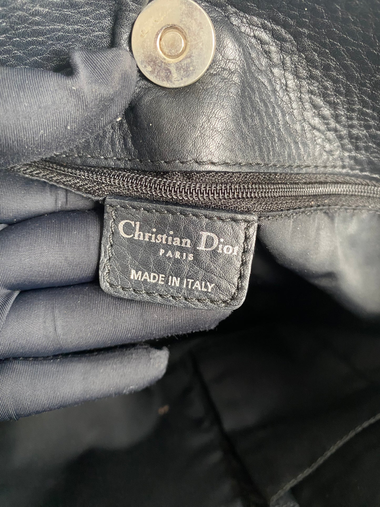 Christian Dior Diorrissimo Black Trotter Tote Bag