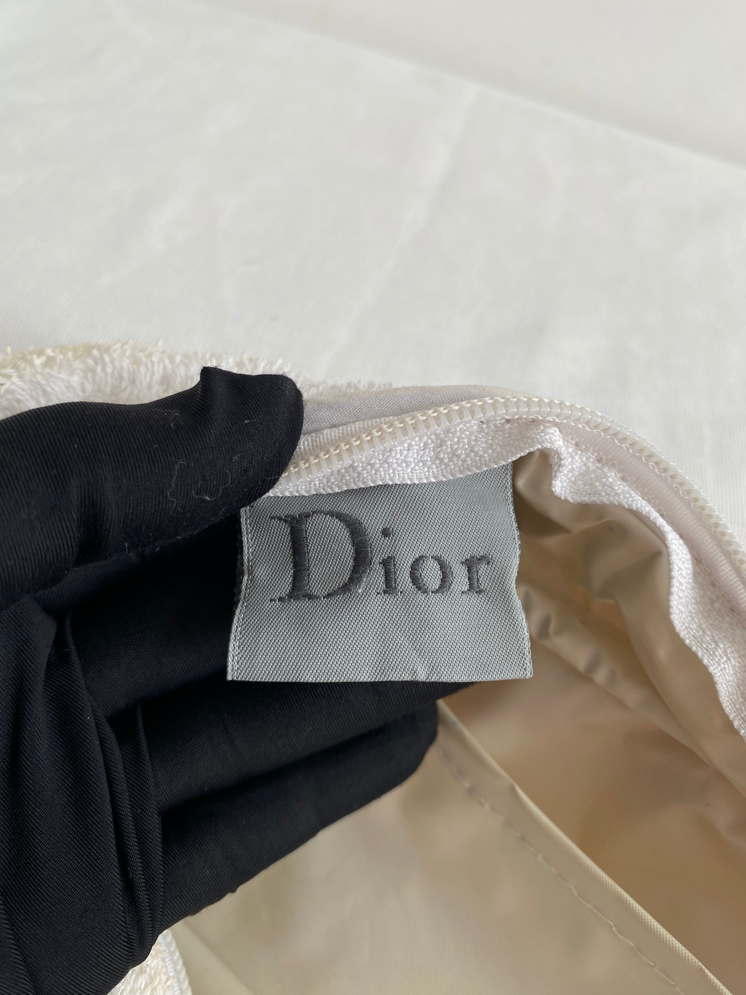 Dior Vintage Jadore Terry Cloth Hand Bag