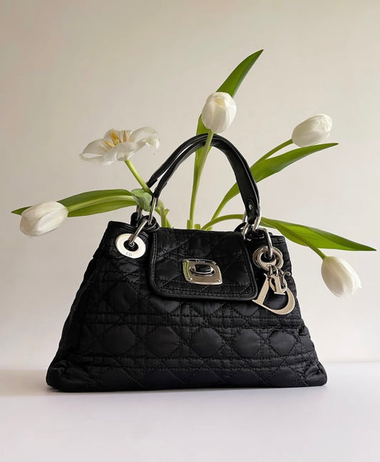 Dior Charming Nylon Cannage Tote