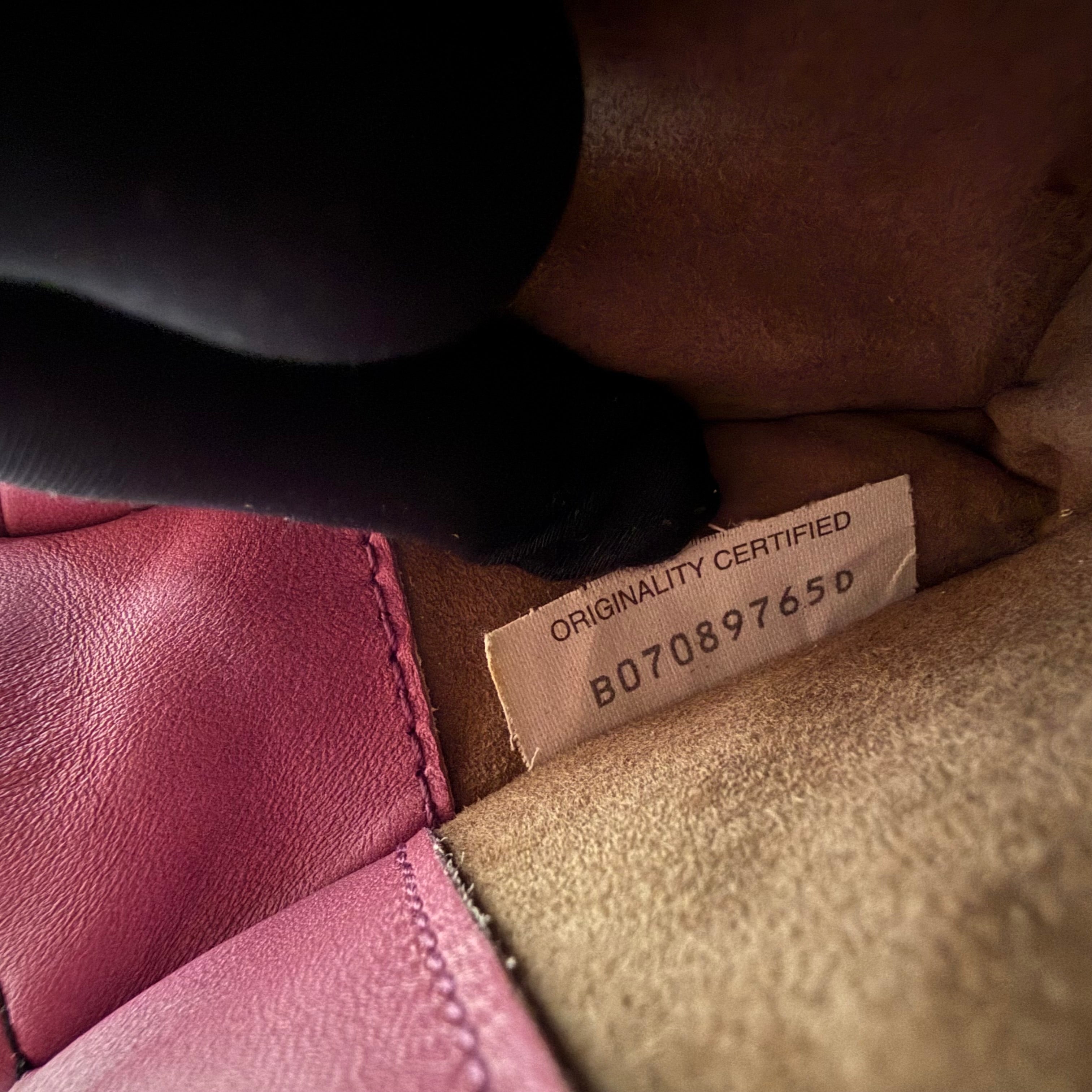 Bottega Veneta Pink Nappa Intrecciato Olimpia Knot Crossbody