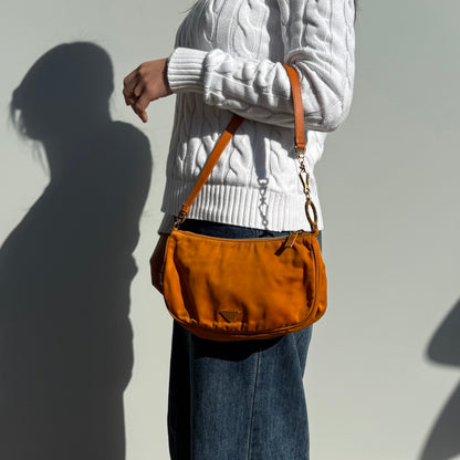 Prada Vintage Orange Shoulder Bag