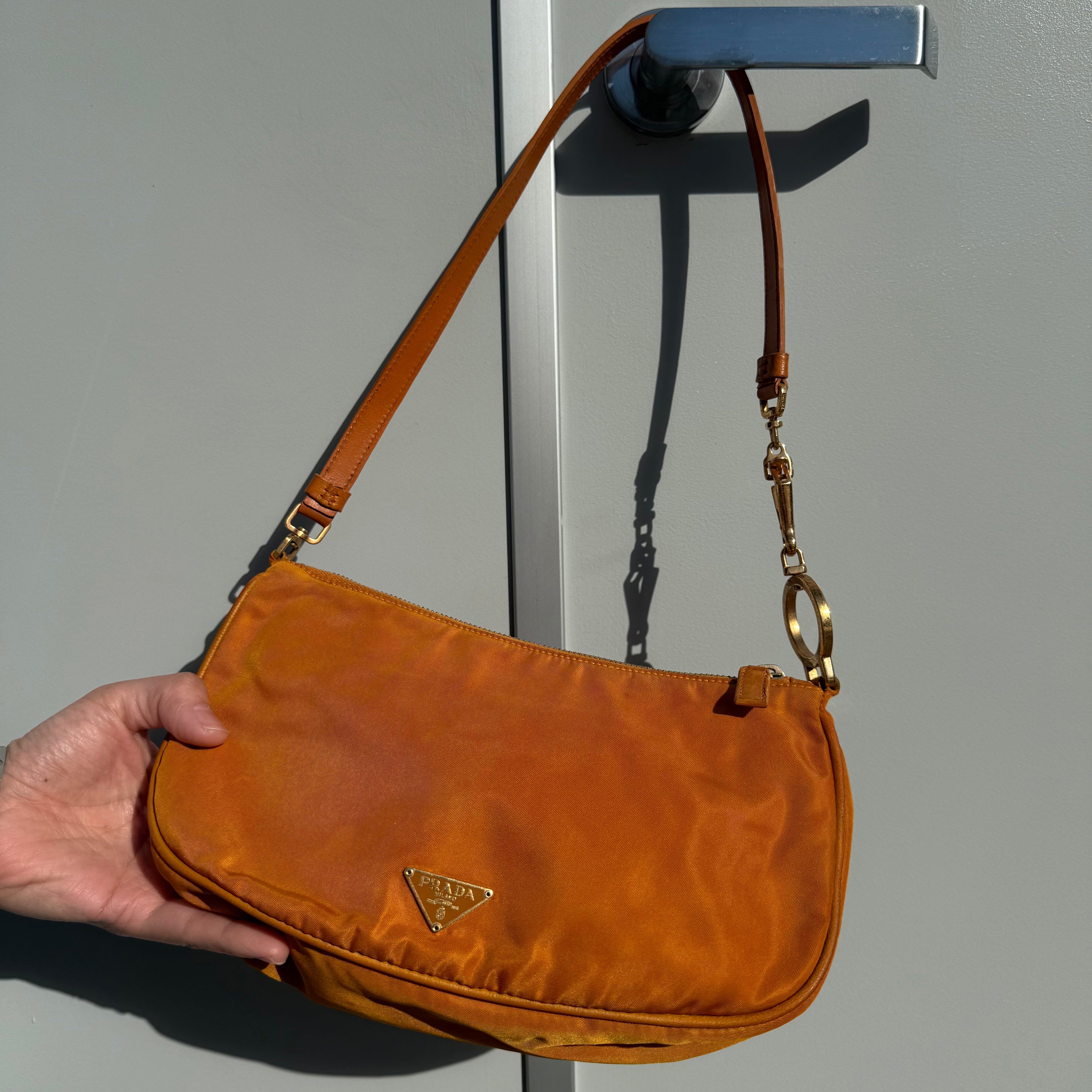 Prada Vintage Orange Shoulder Bag