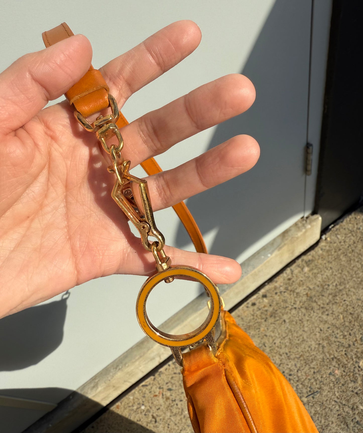 Prada Vintage Orange Shoulder Bag