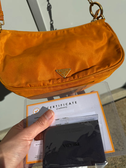 Prada Vintage Orange Shoulder Bag