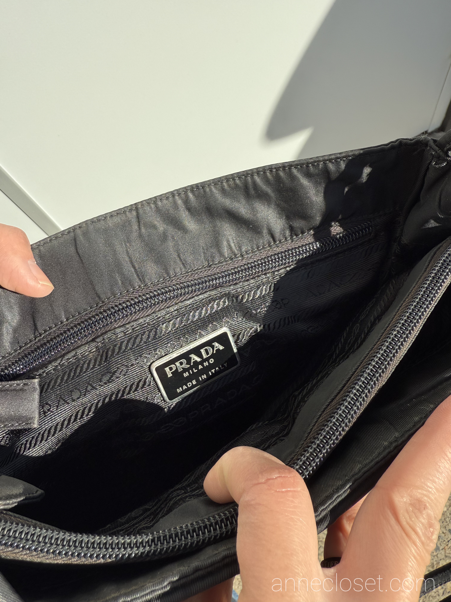 Prada Black Nylon Tote