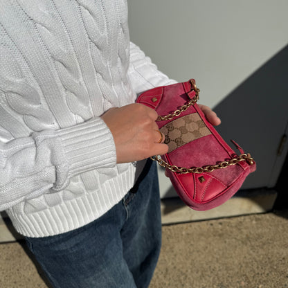 Gucci Suede Nailhead Pochette
