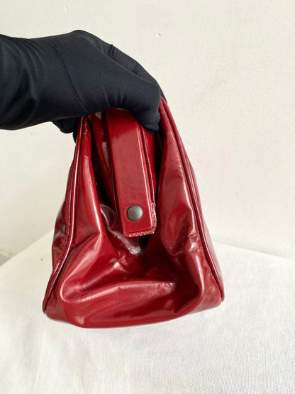 Miu Miu Burgundy Patent Doctor Bag
