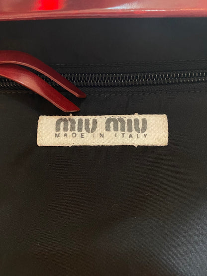 Miu Miu Burgundy Patent Doctor Bag