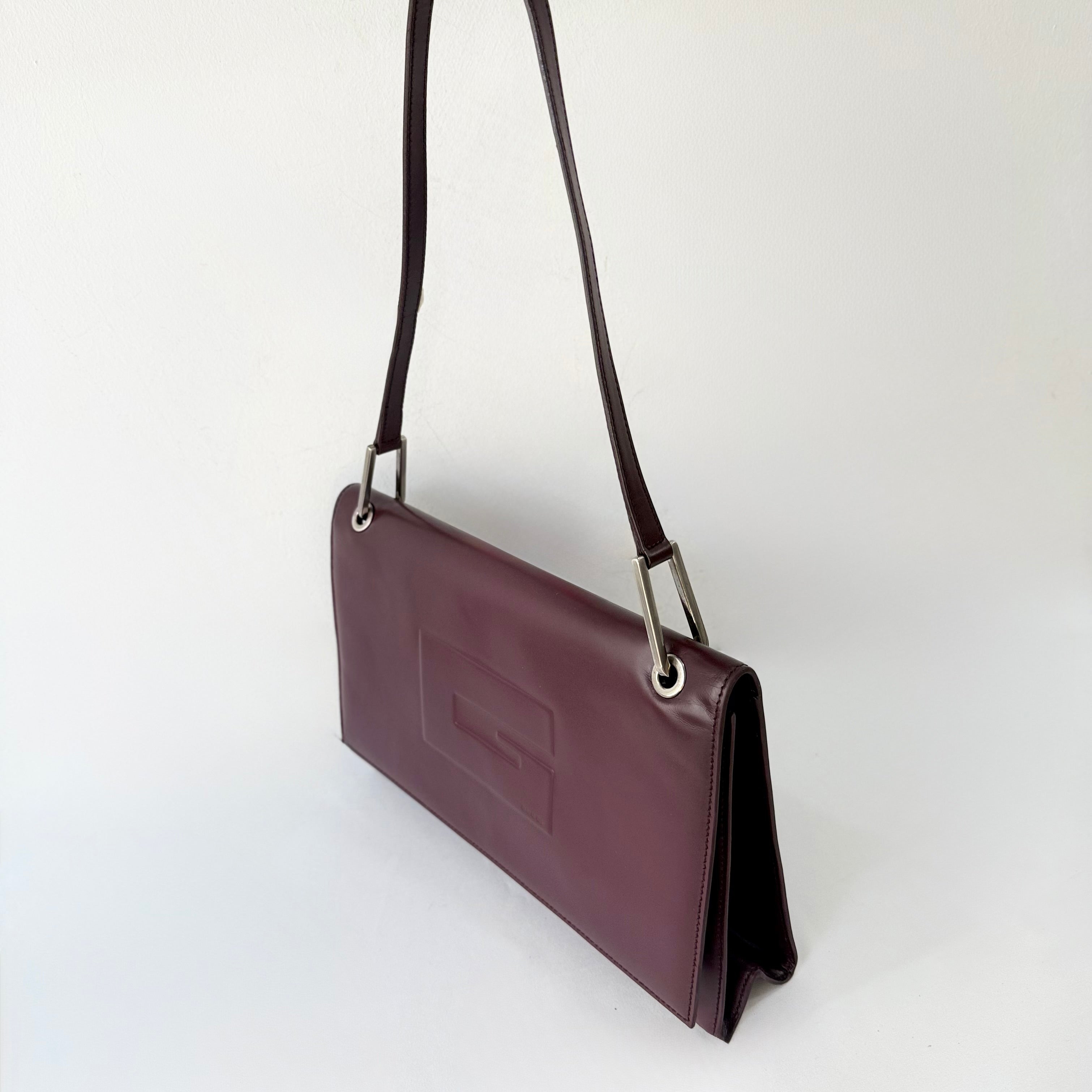 Gucci G Patent Leather Shoulder Bag