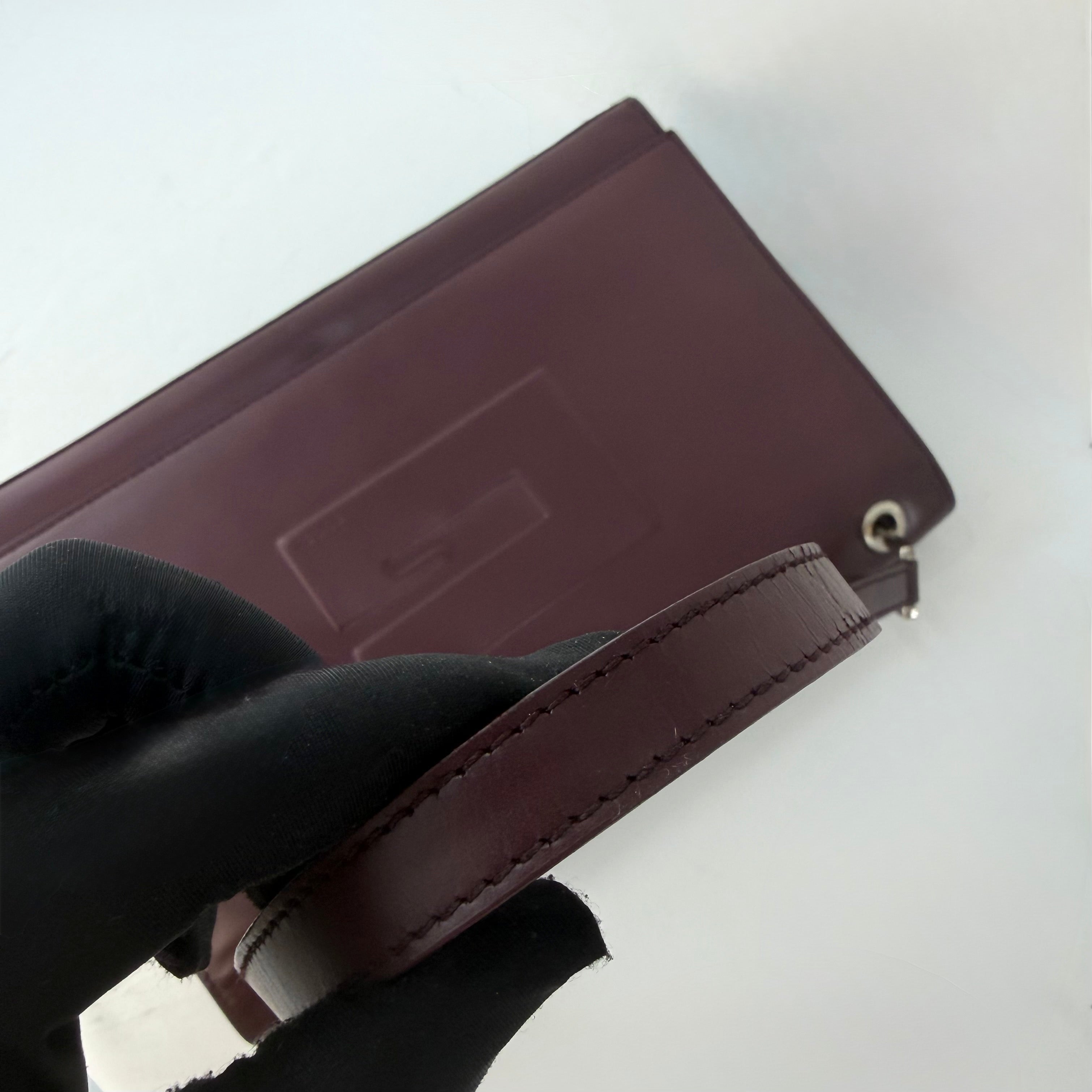 Gucci G Patent Leather Shoulder Bag